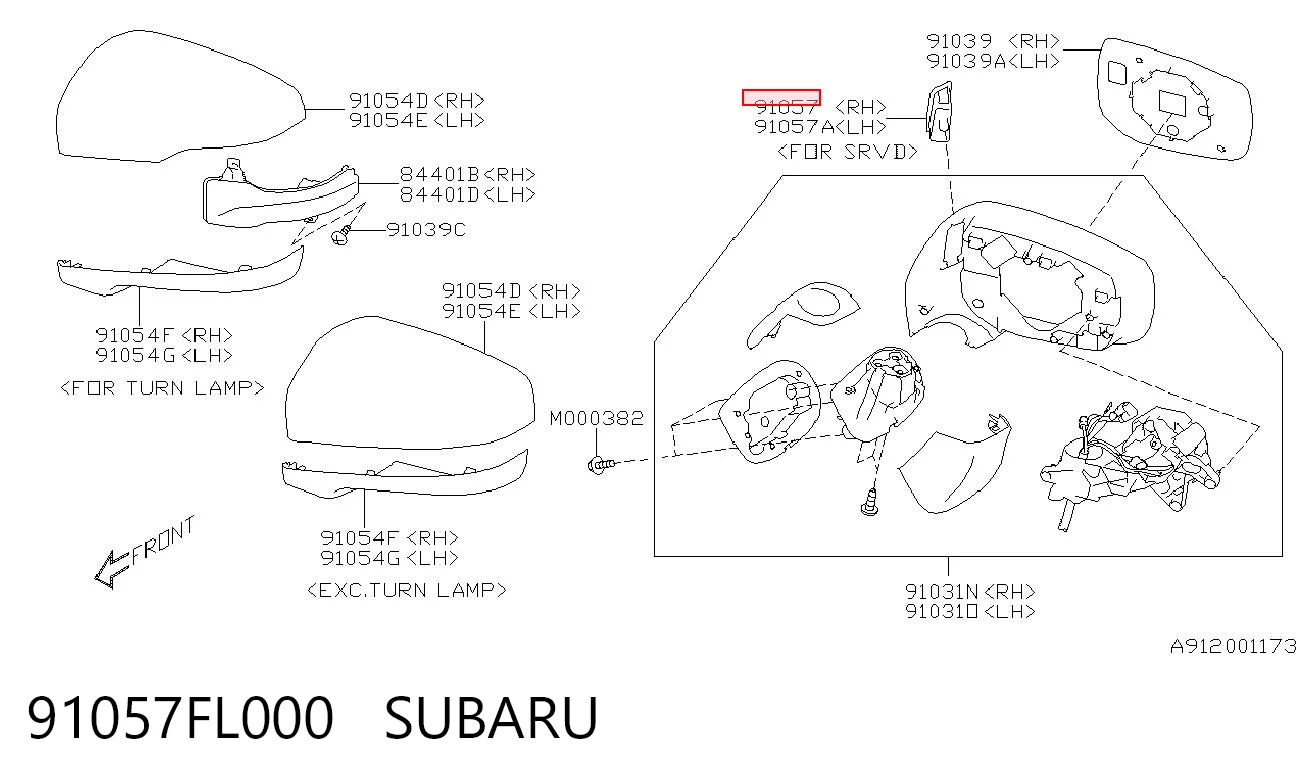 91057FL000 Subaru 