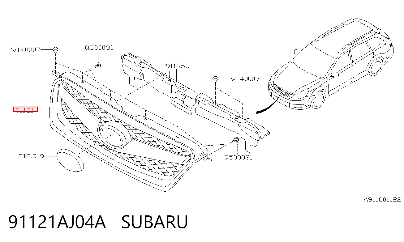 722805 Polcar Решітка радіатора