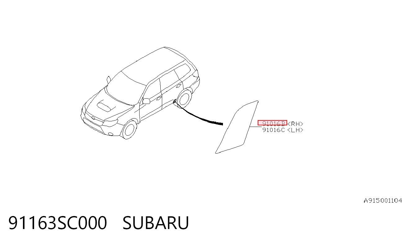 91163SC000 Subaru