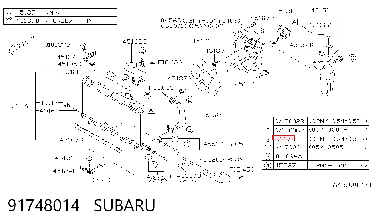91748014 Subaru 