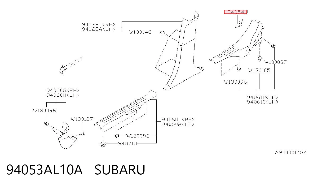 94053AL10A Subaru 