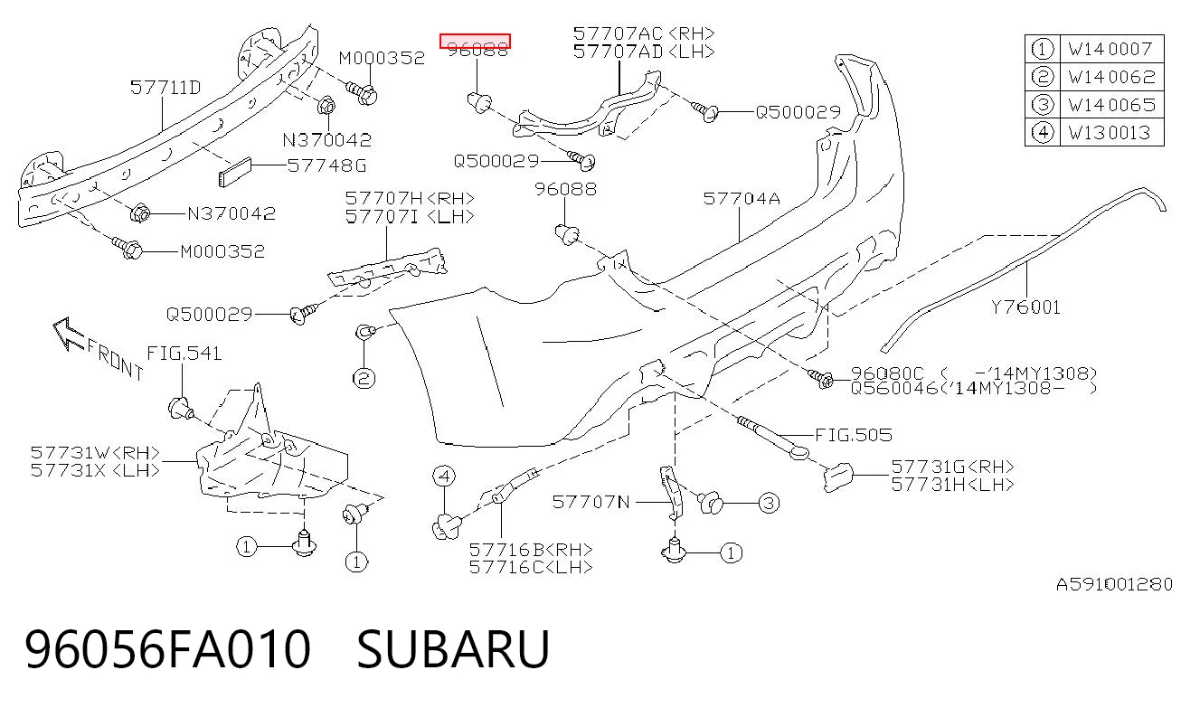 96056FA010 Subaru 