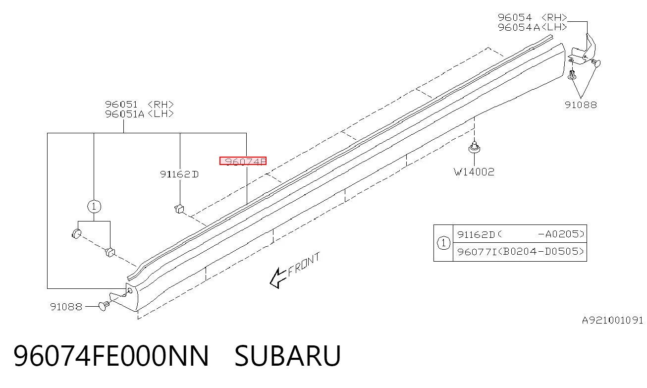 96074FE000NN Subaru 