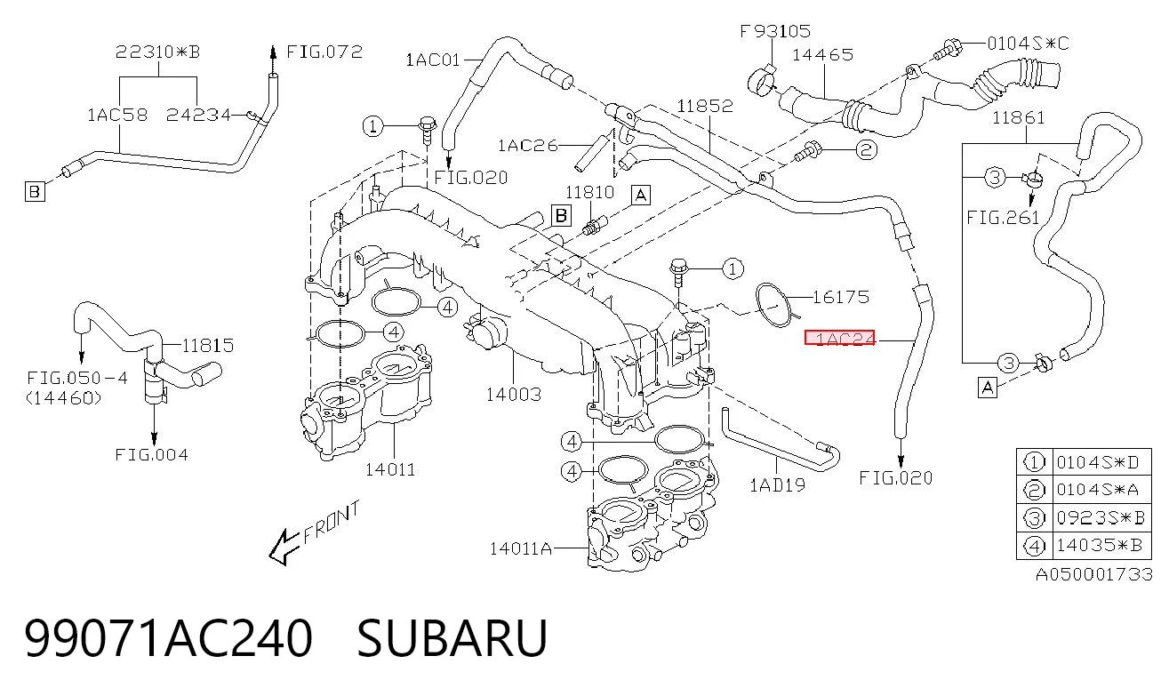 99071AC240 Subaru 