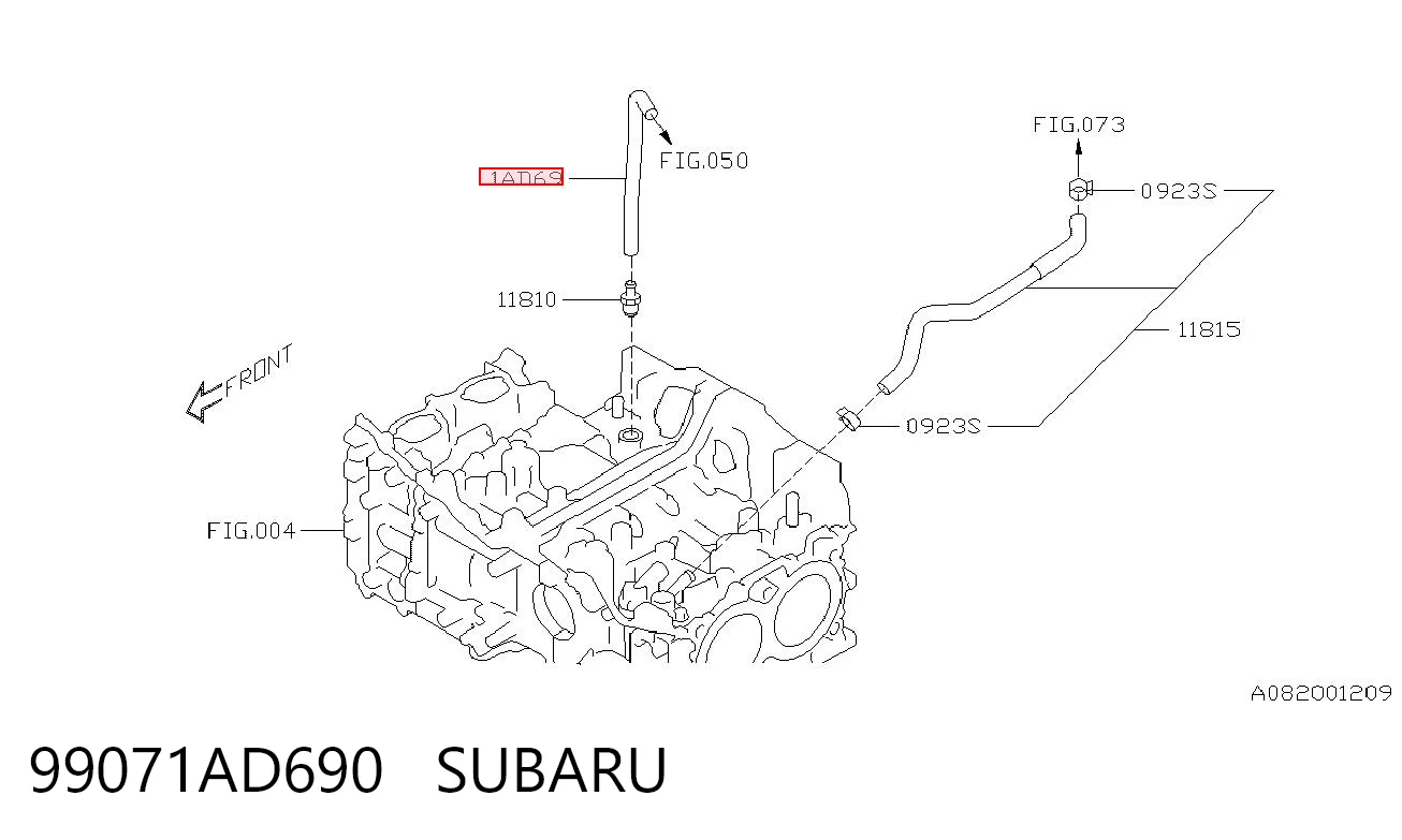 99071AD690 Subaru 