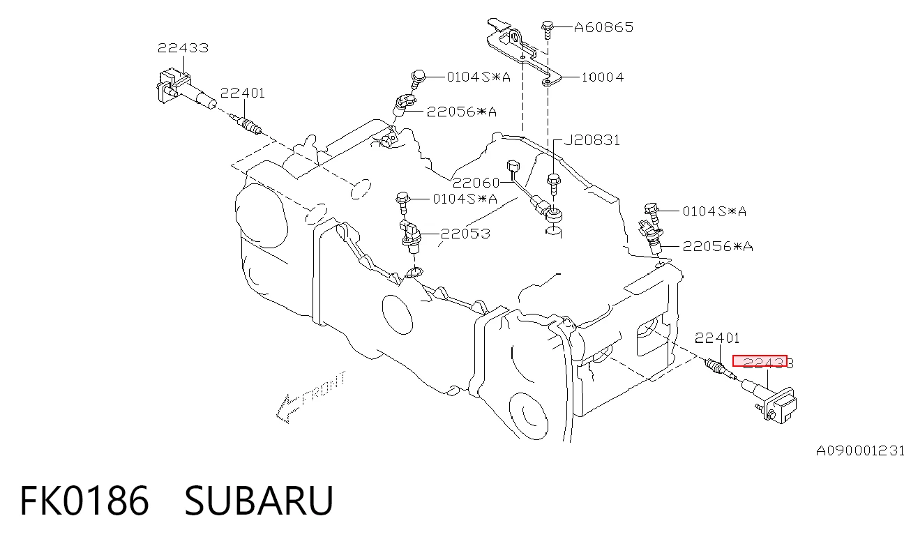 FK0186 Subaru Котушка запалювання