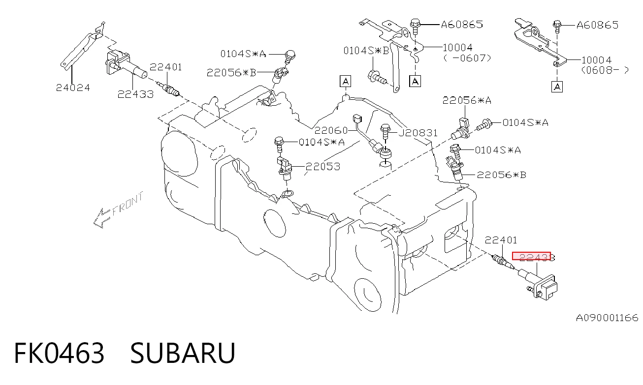 FK0463 Subaru Котушка запалювання