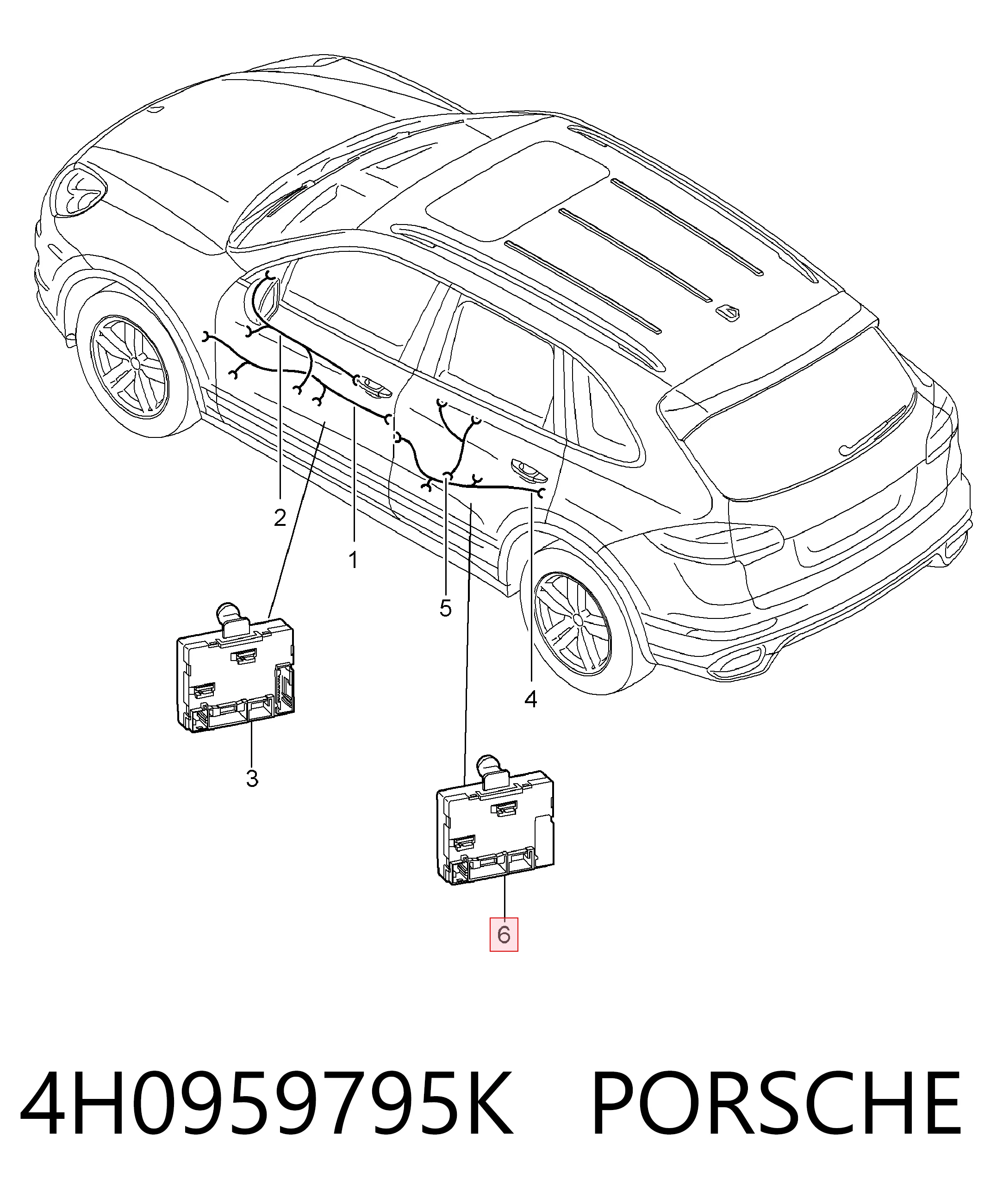4H0959795K Porsche 