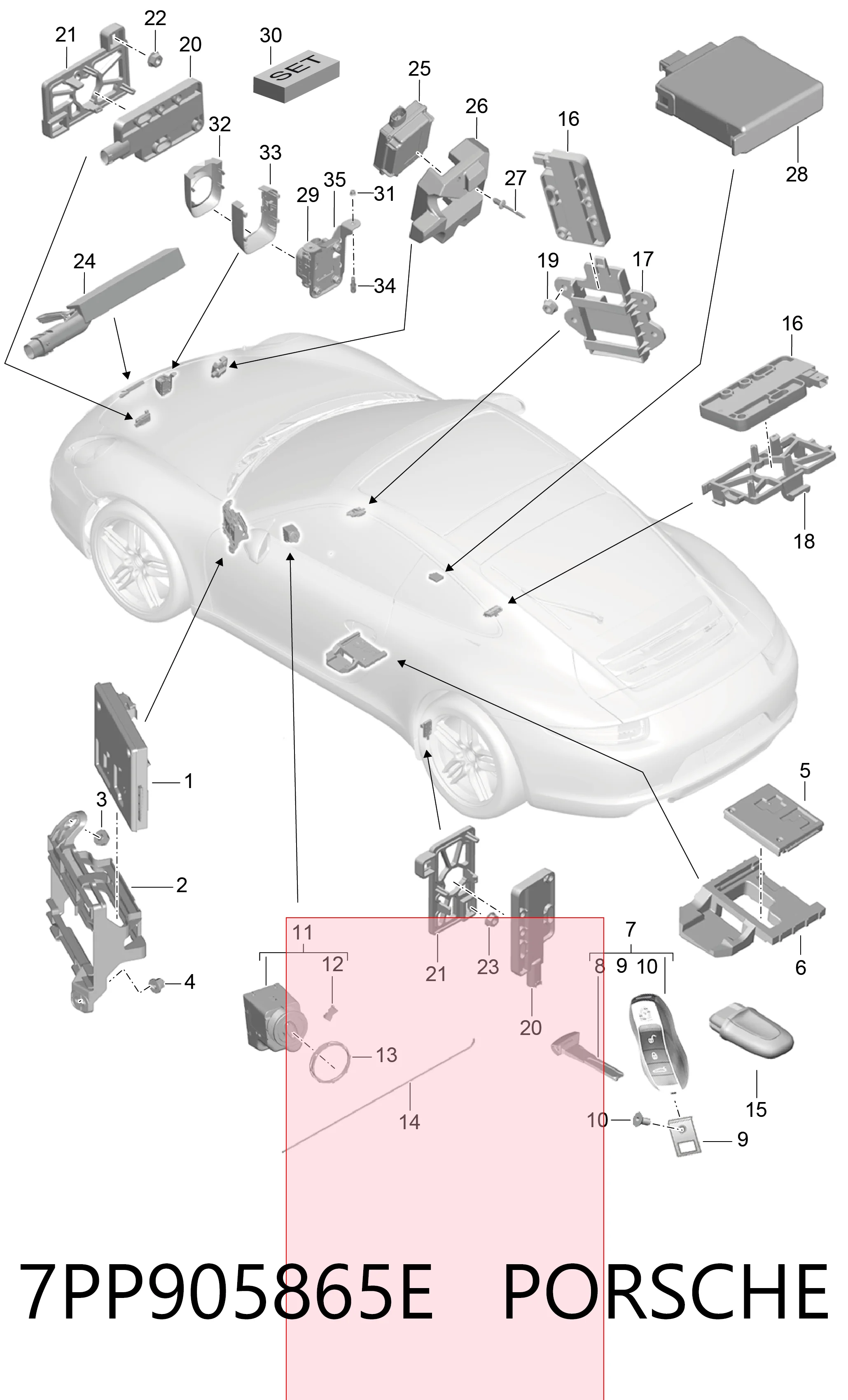 Купити Замок запалювання Porsche Cayman  982