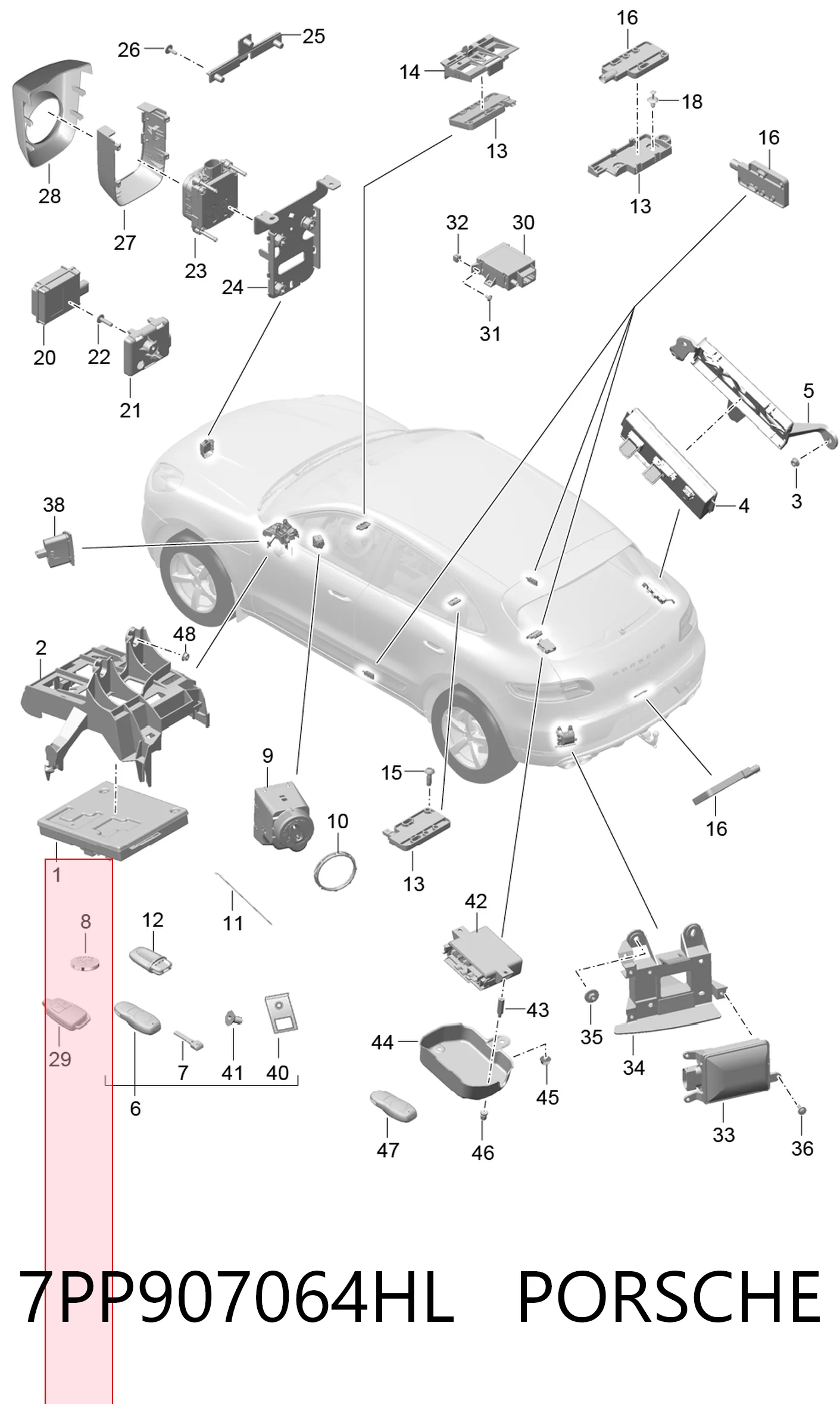 Модуль керування (ЕБУ) бортової мережі 7PP907064JB VAG