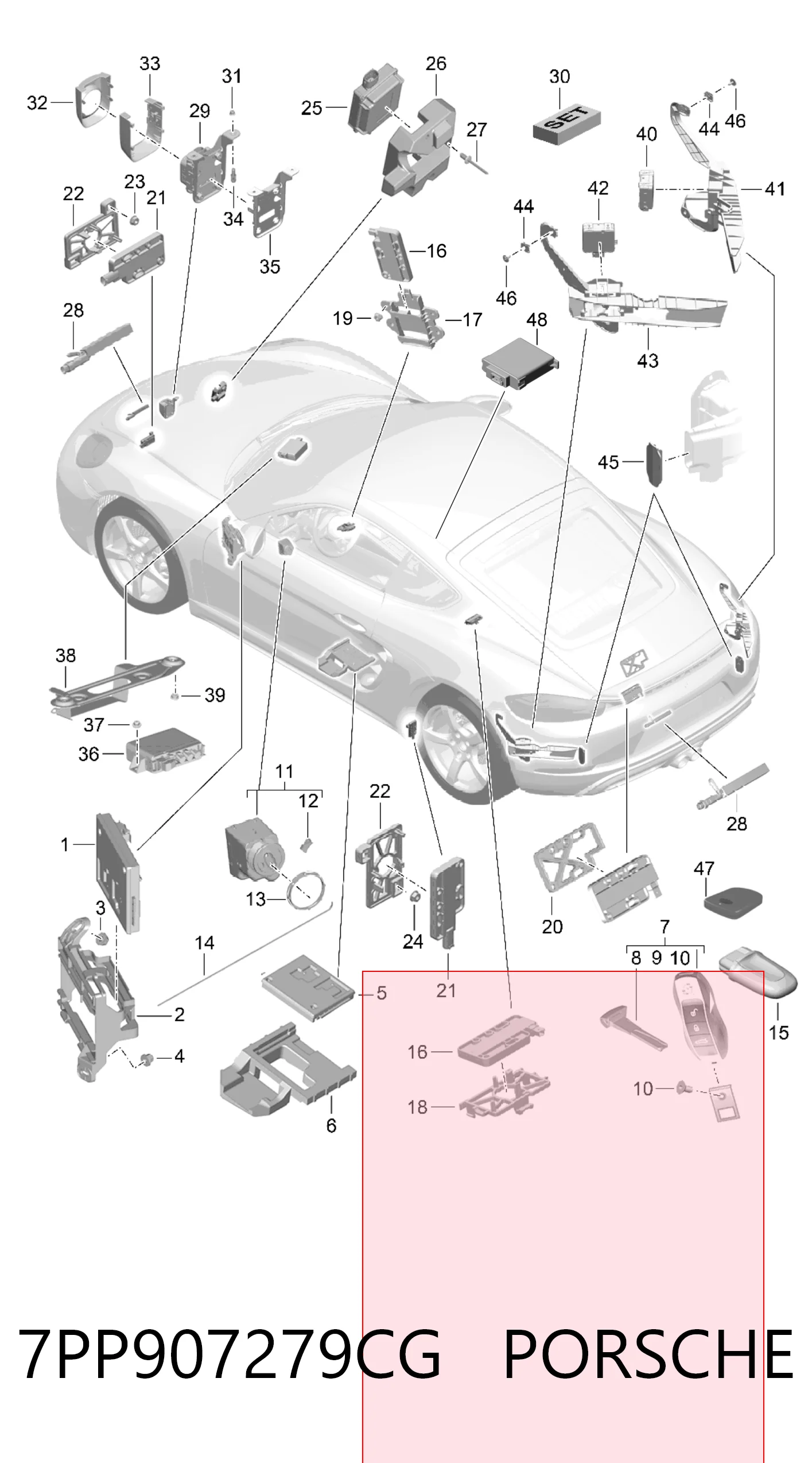 Блок комфорту VAG 7PP907279CG ціна, від 183.62 USD