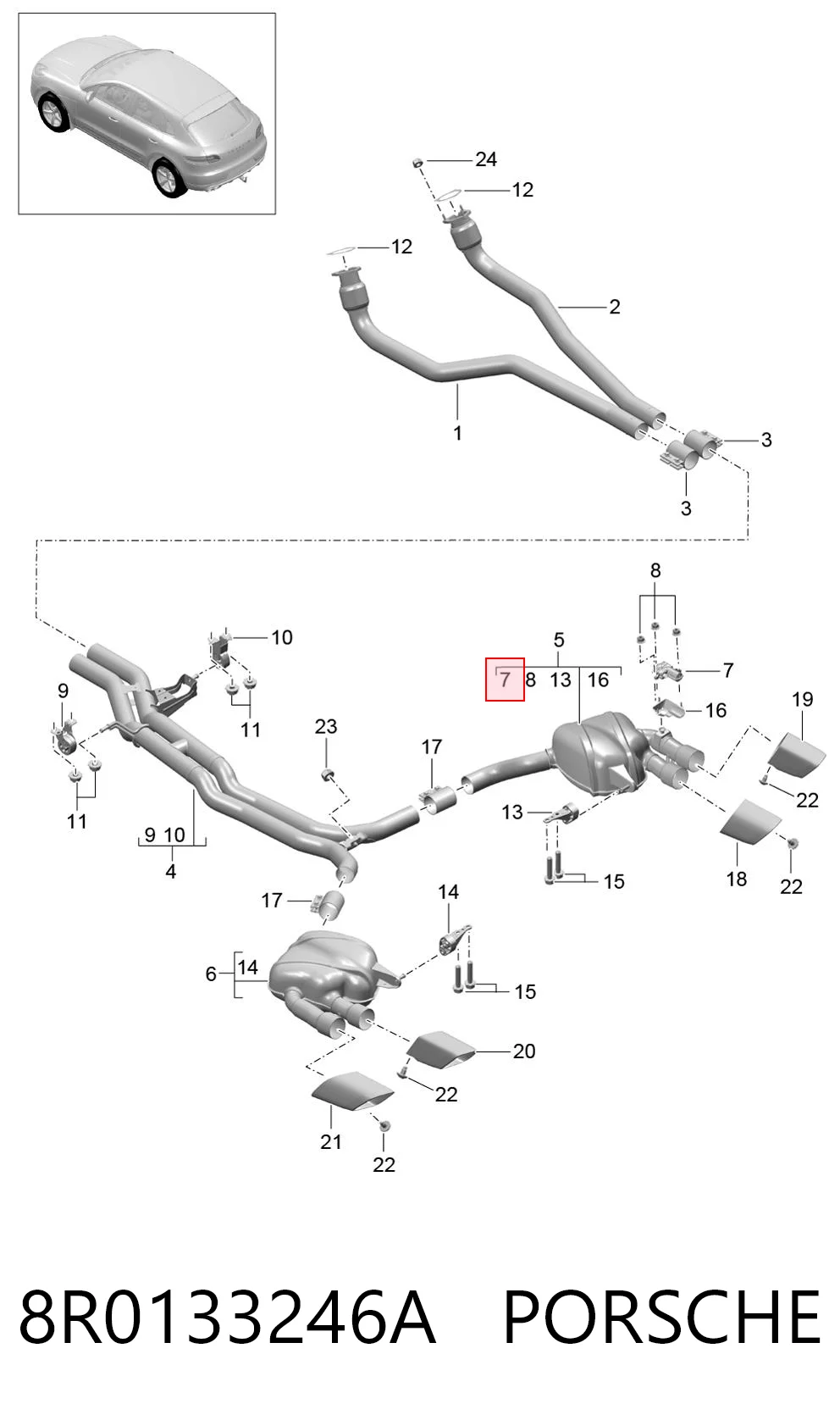 8R0133246A Porsche 