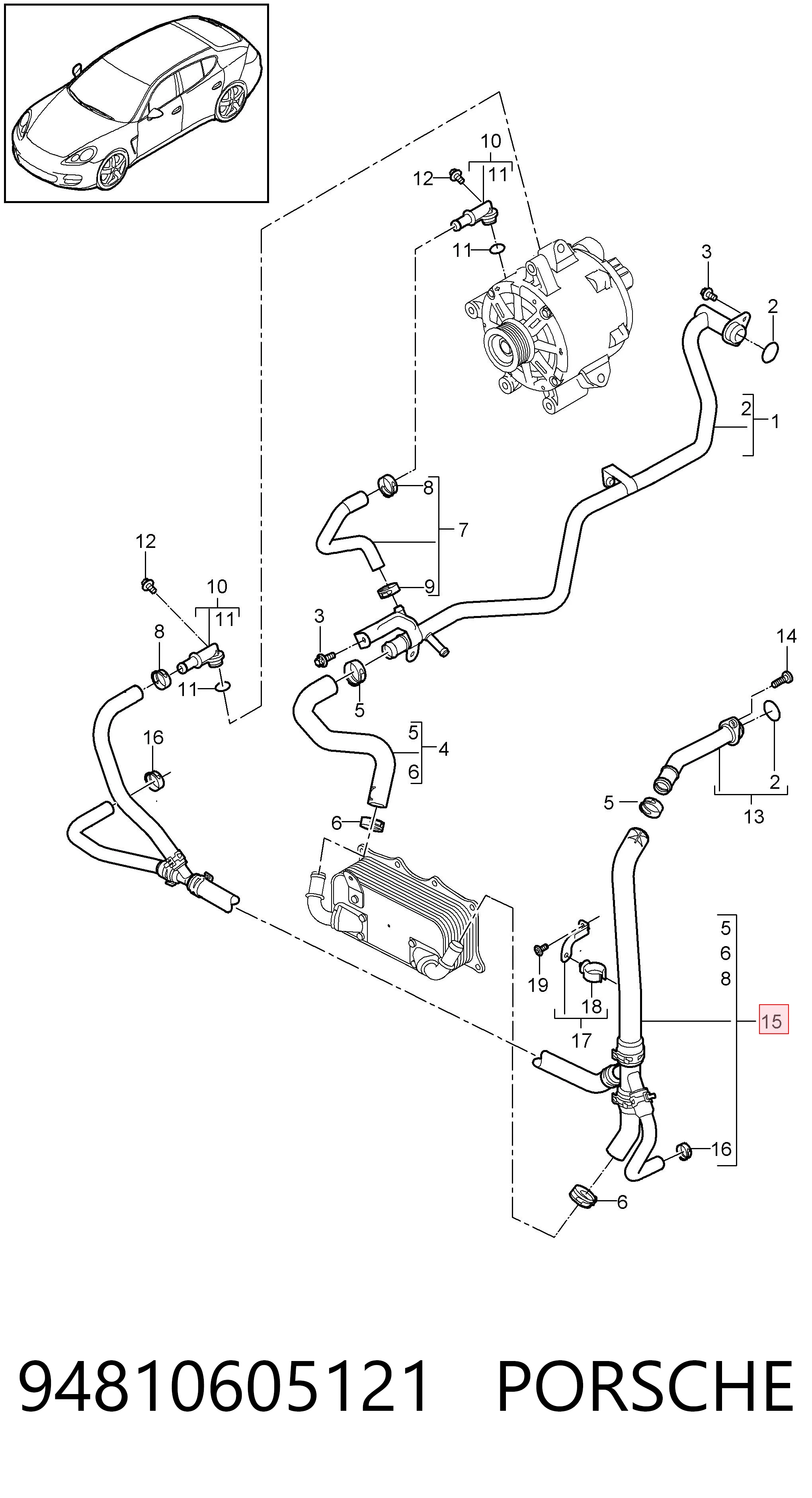 94810605121 Porsche 