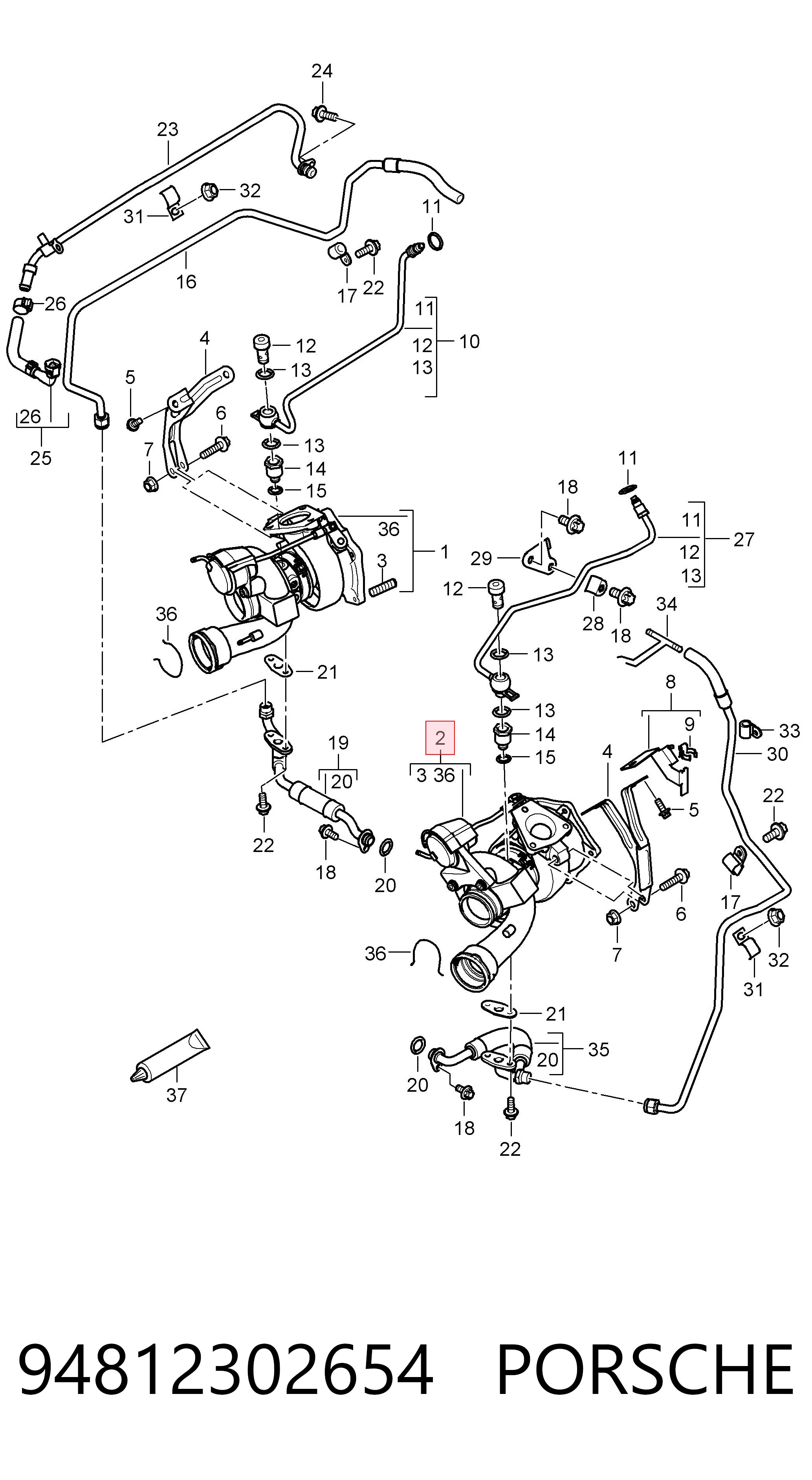 Турбонаддув на Porsche Cayenne II 92A