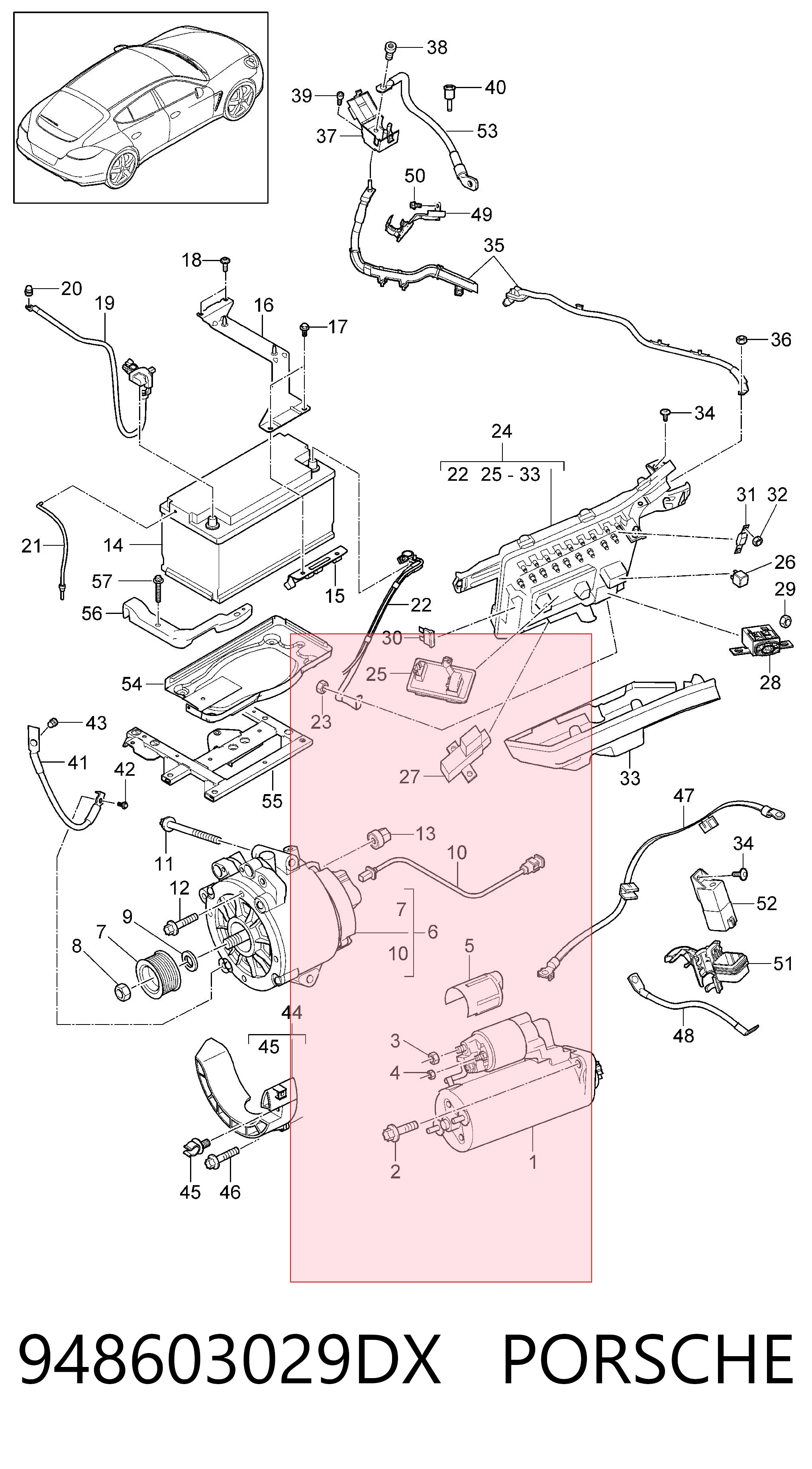 948603029DX Porsche