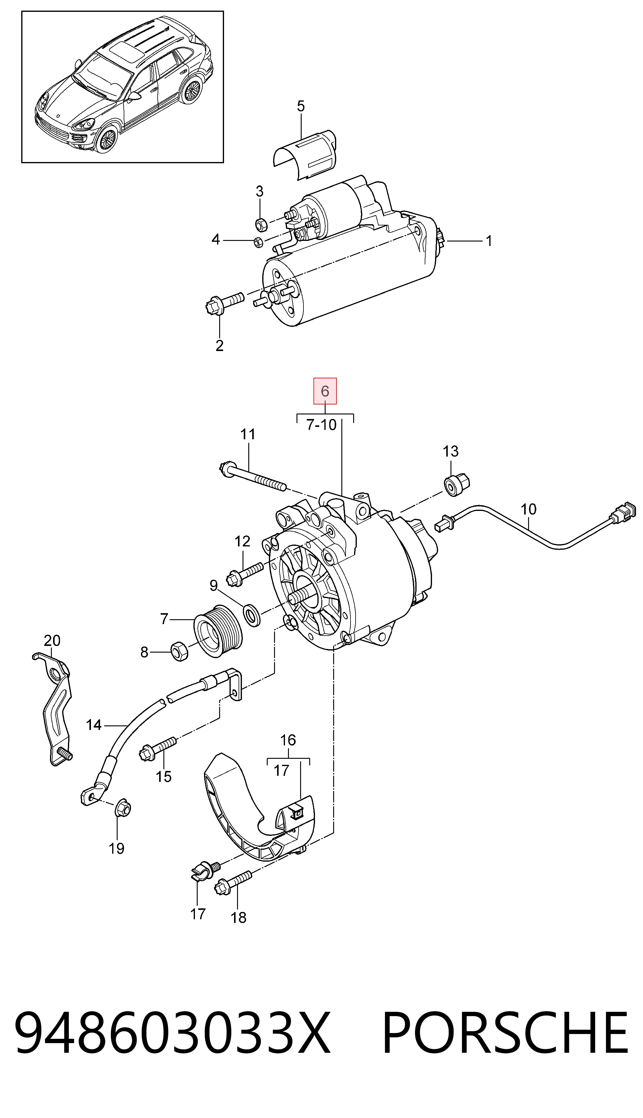 Генератор VAG 94860303300 ціна, від 184.97 USD