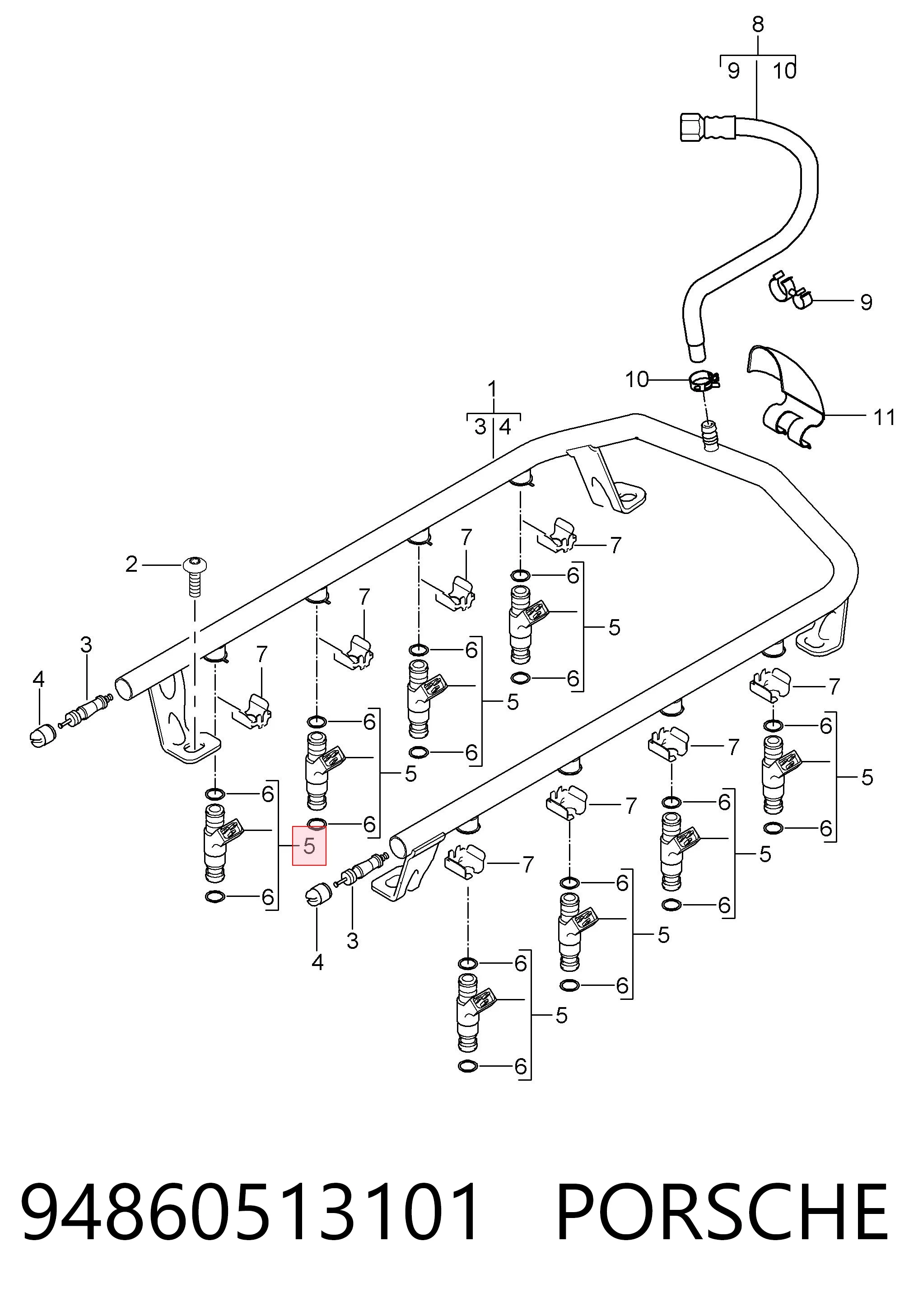 FJ848 Standard Форсунка вприску палива