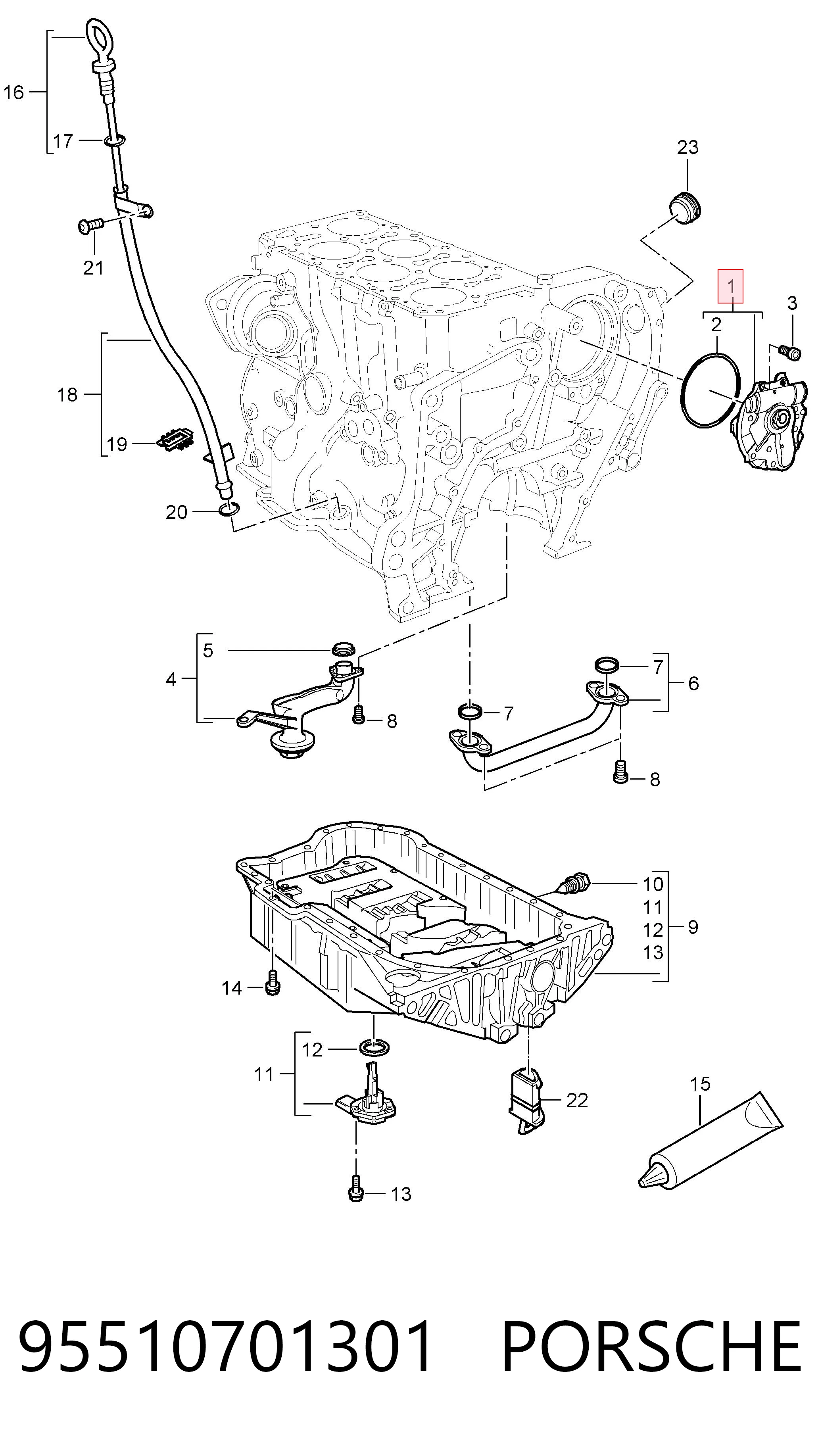 95510701301 Porsche