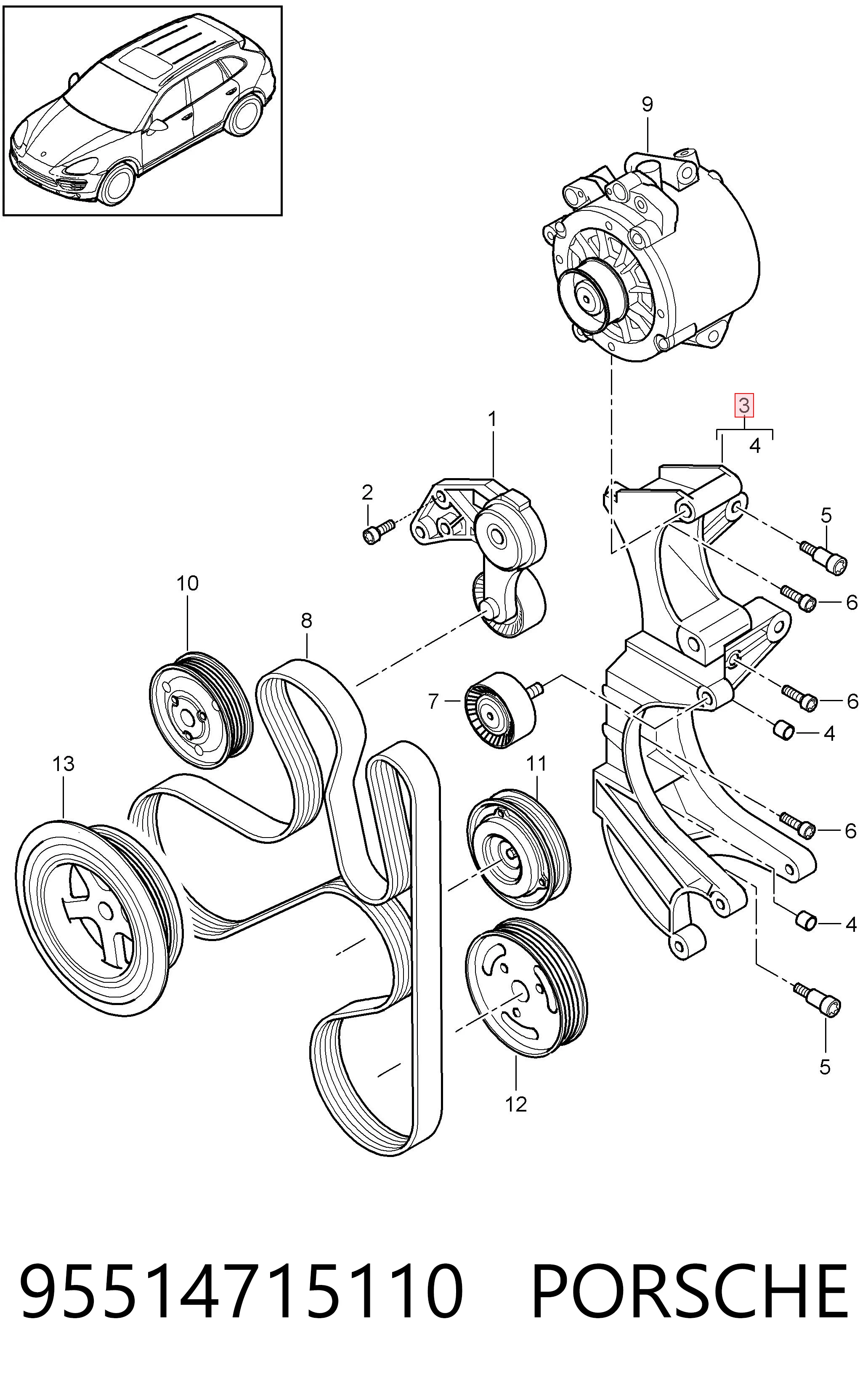 95514715110 Porsche