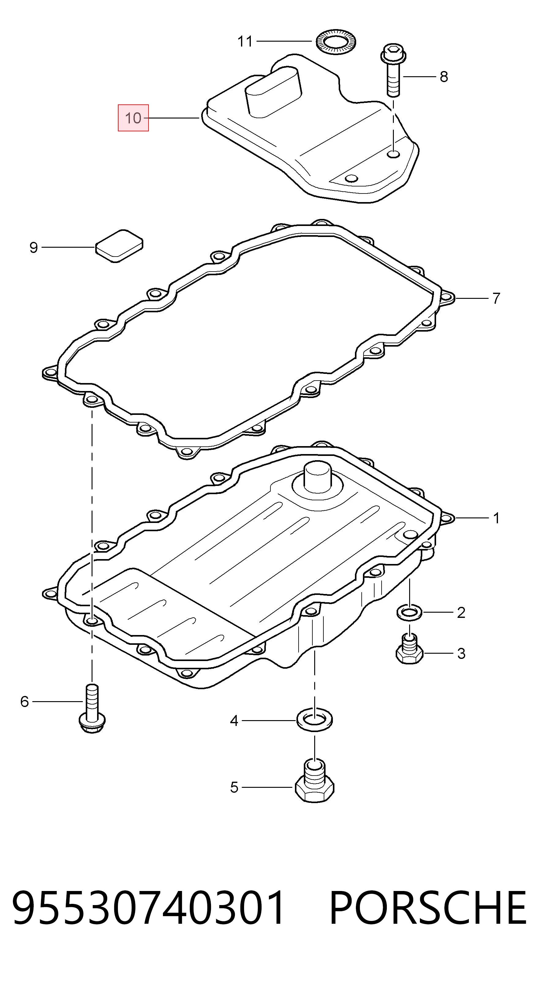 95530740301 Porsche Масло в коробку автомат