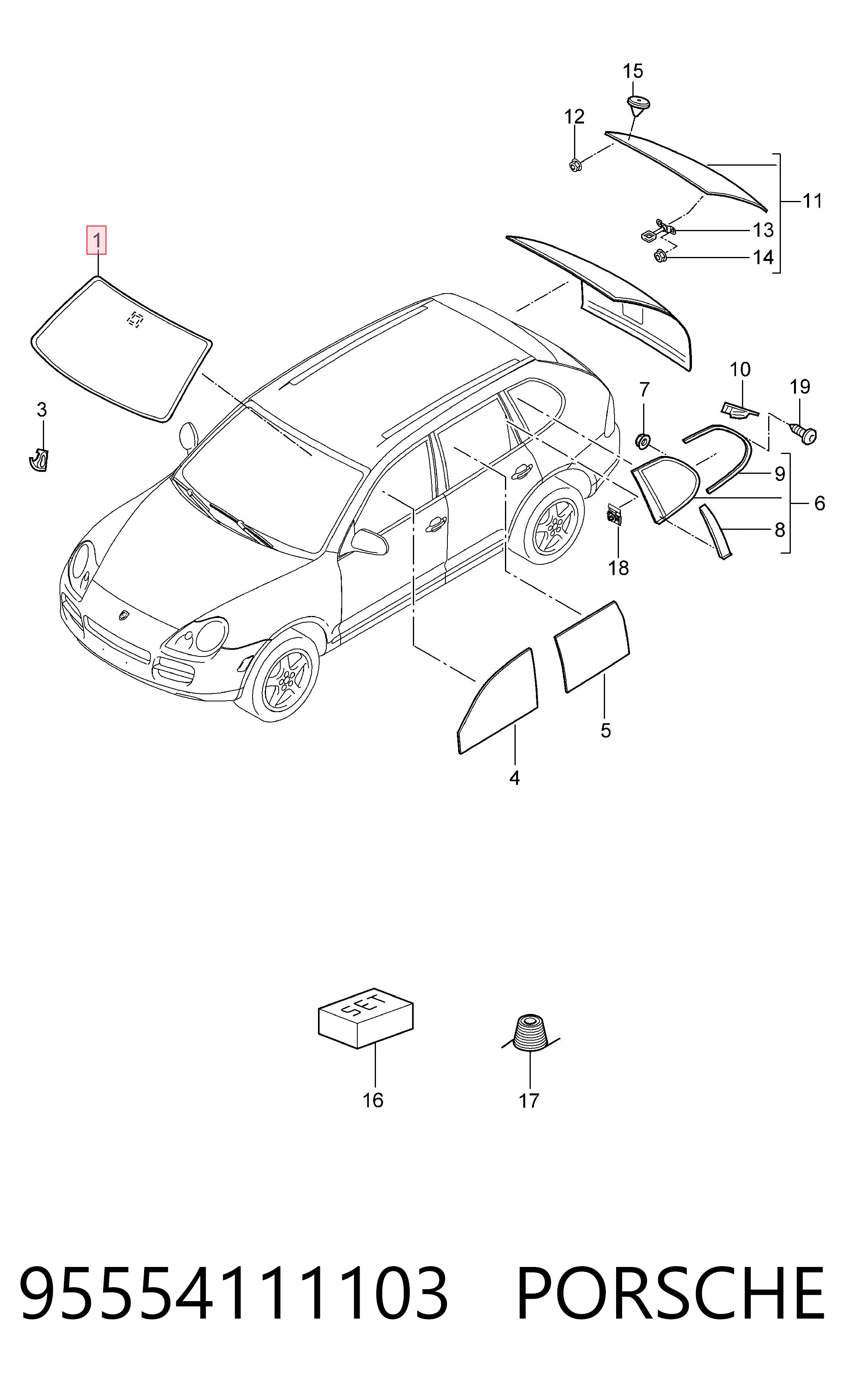 ST406287 Nordglass Автомобільне скло