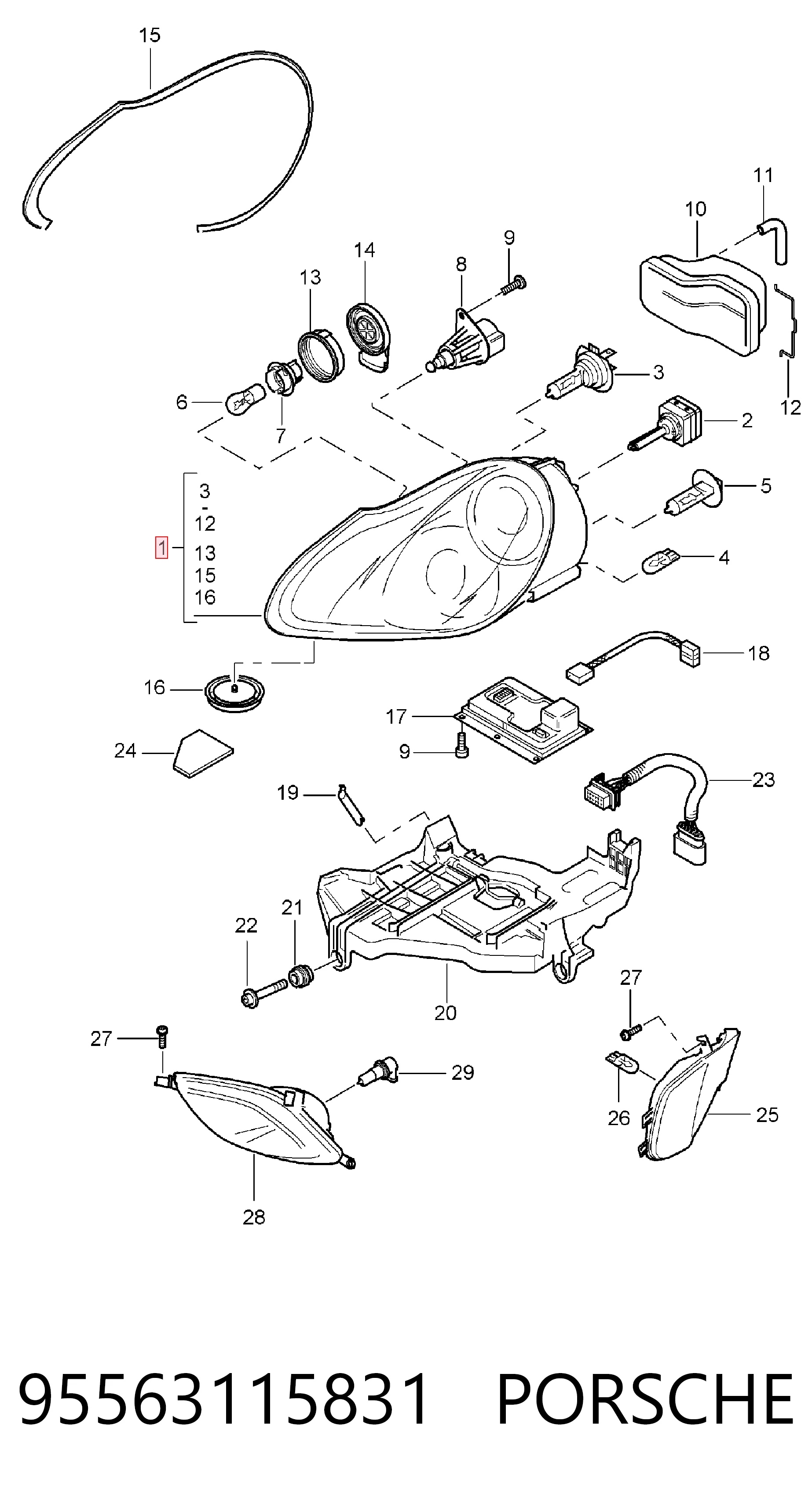 Фара правая VALEO 88410 ціна, від 257.56 USD