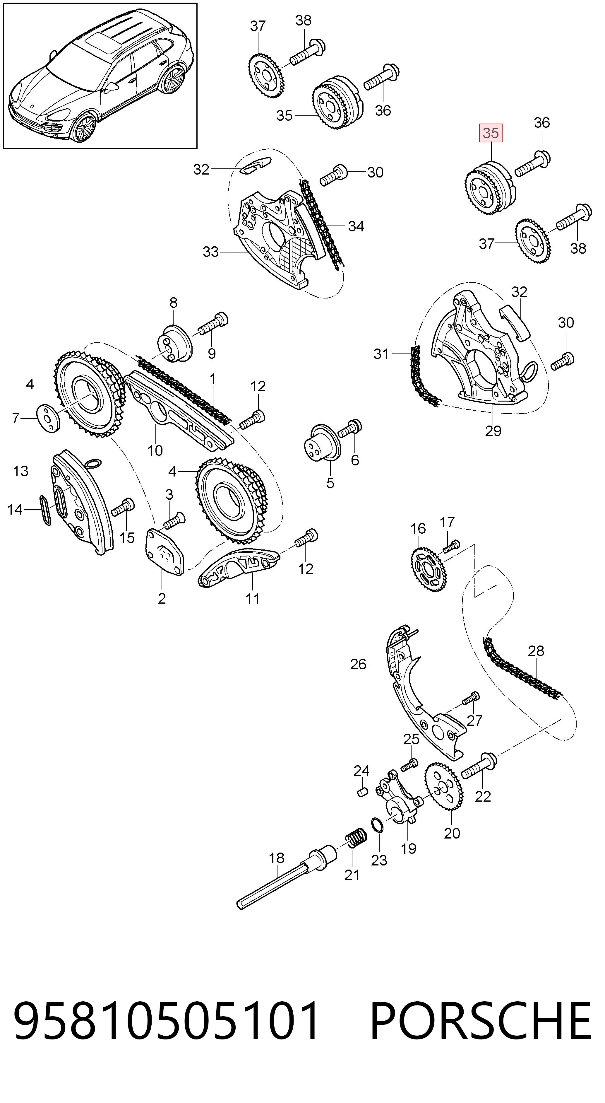 95810505101 Porsche
