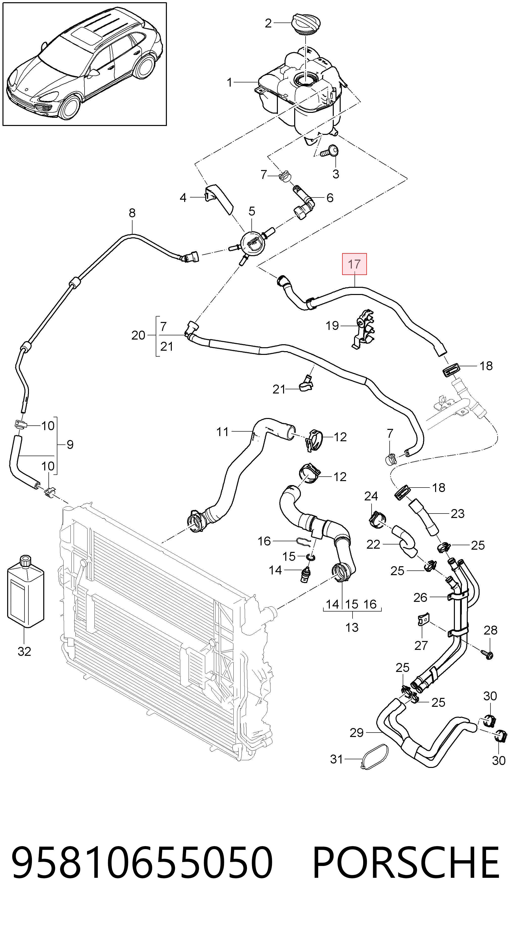 95810655050 Porsche