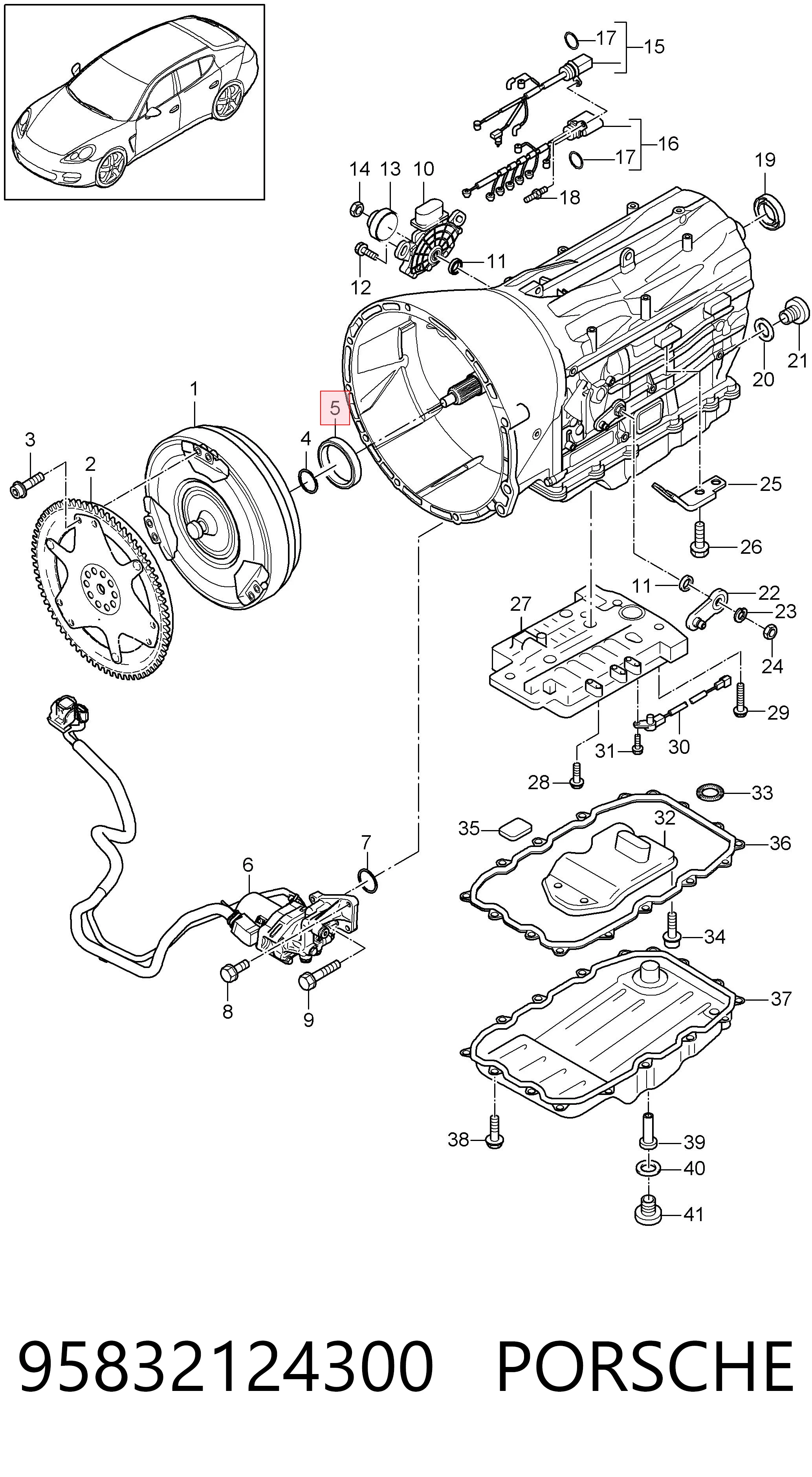 95832124300 Porsche 