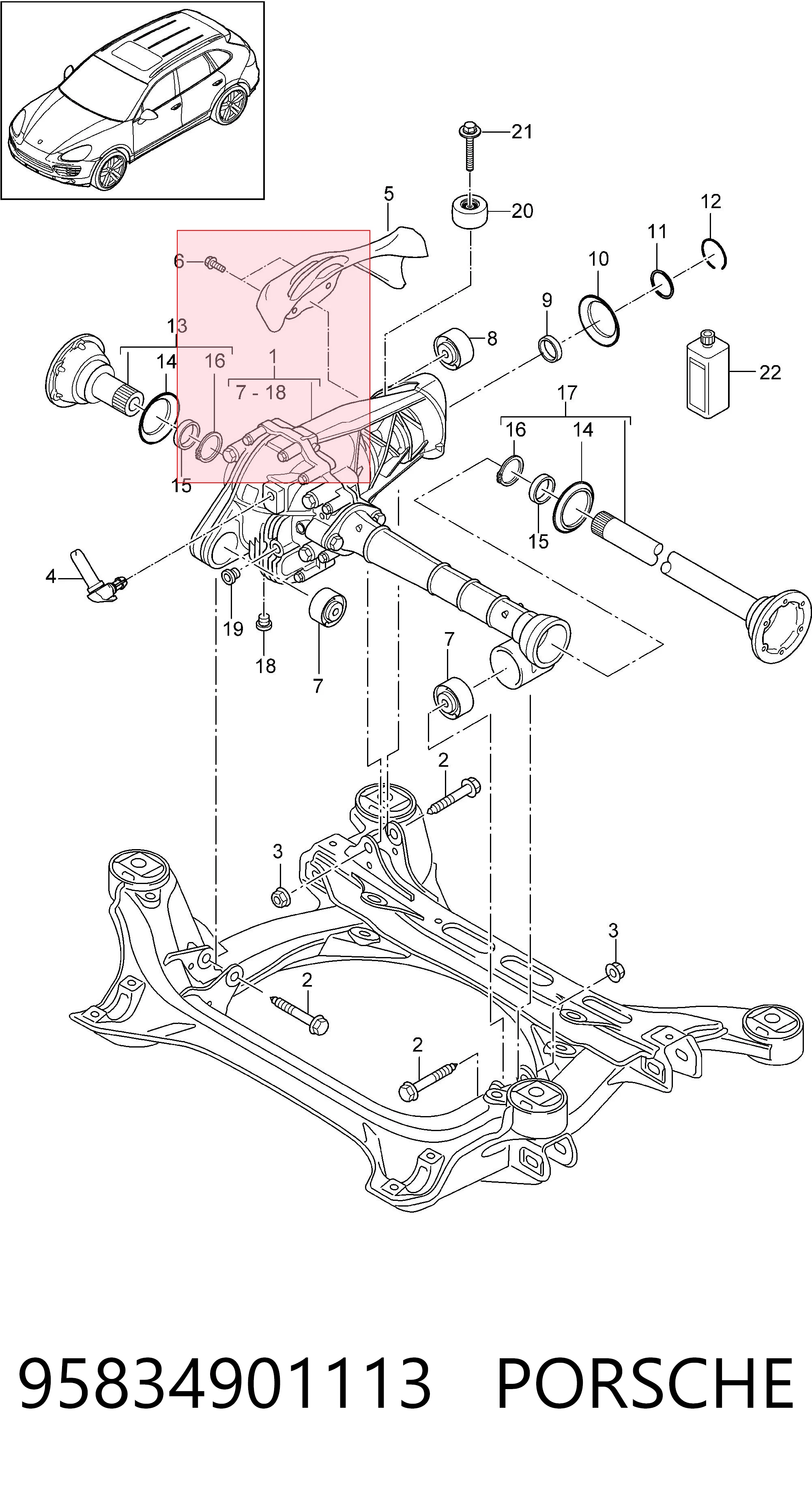 95834901113 Porsche 