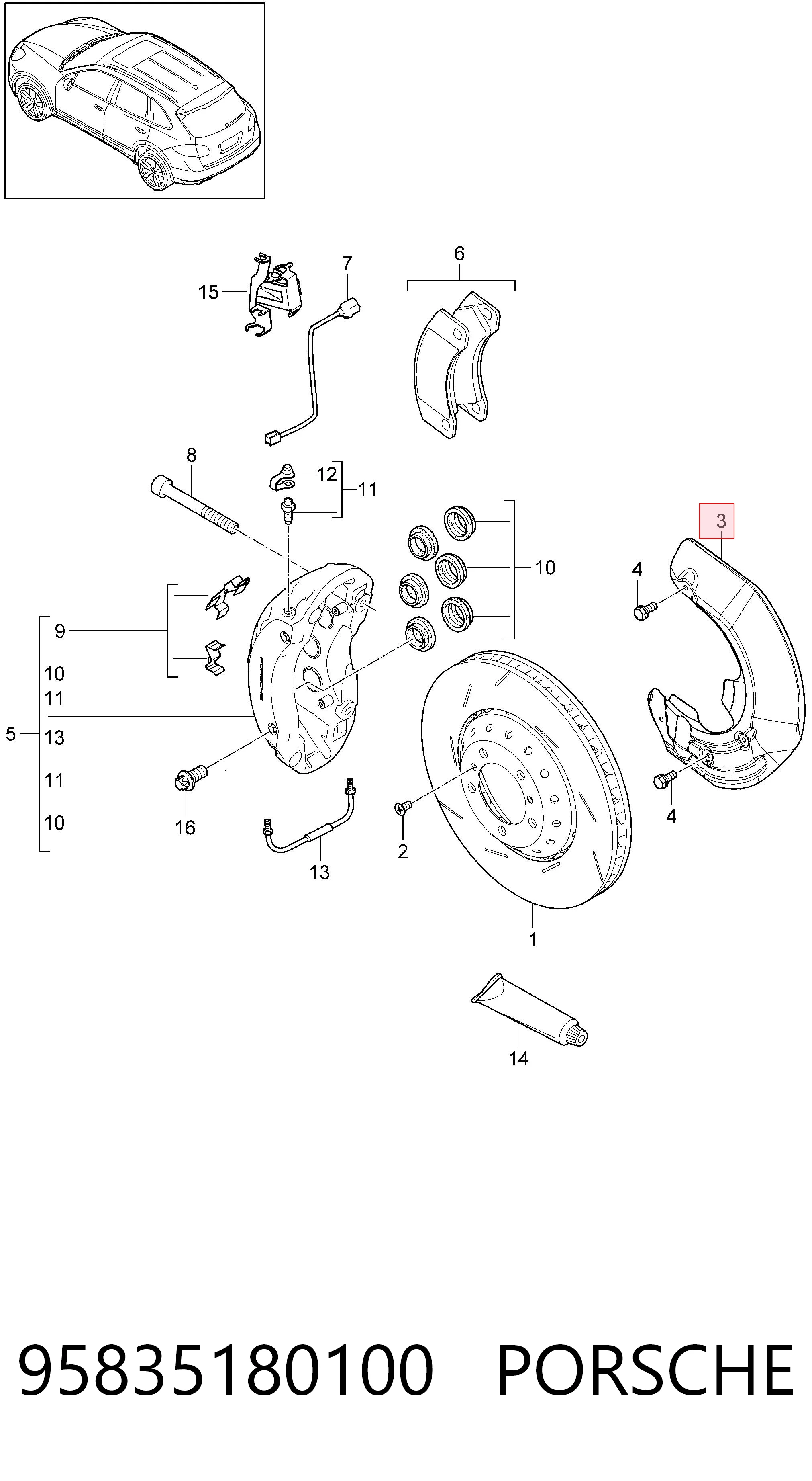 95835180100 Porsche