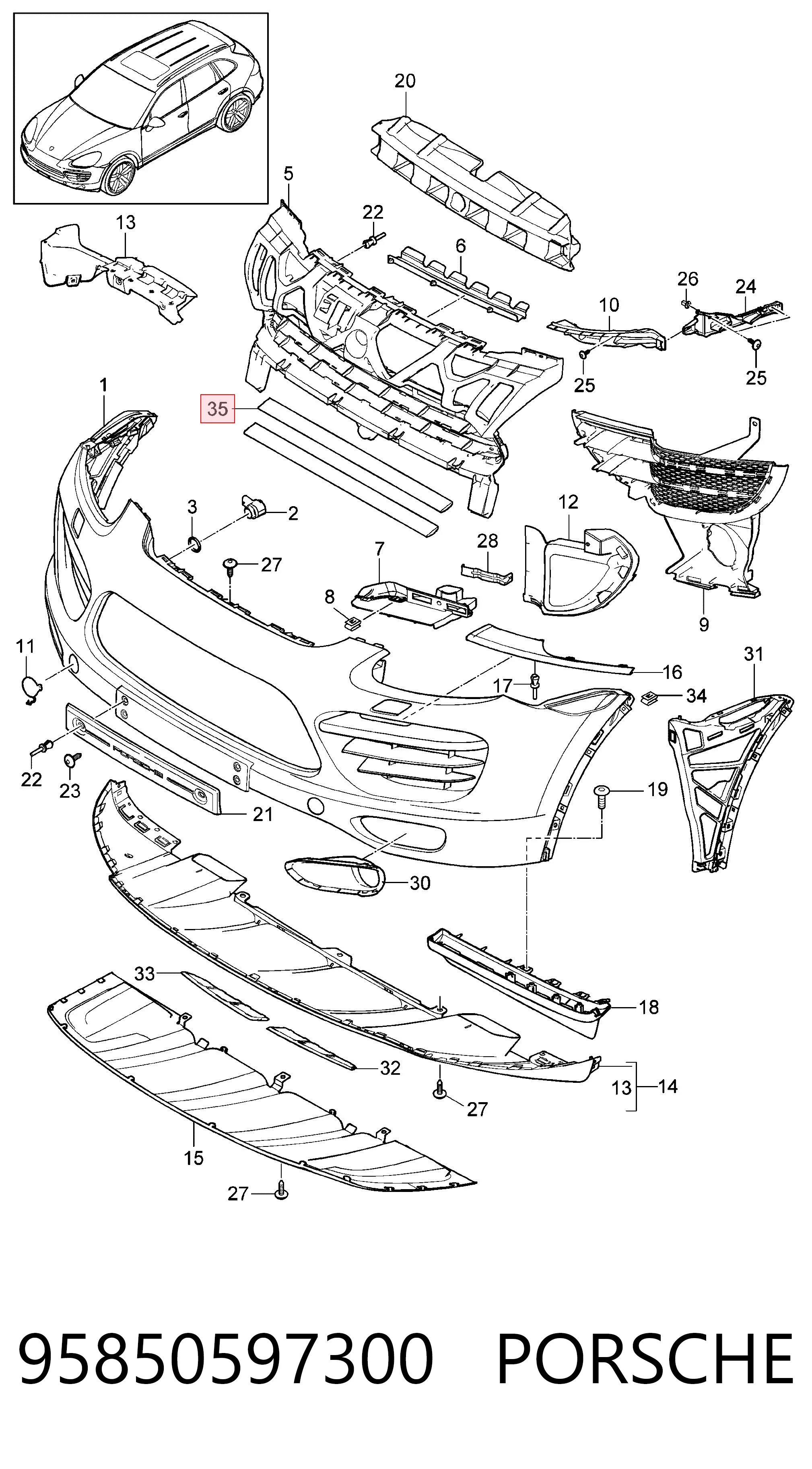 95850597300 Porsche 