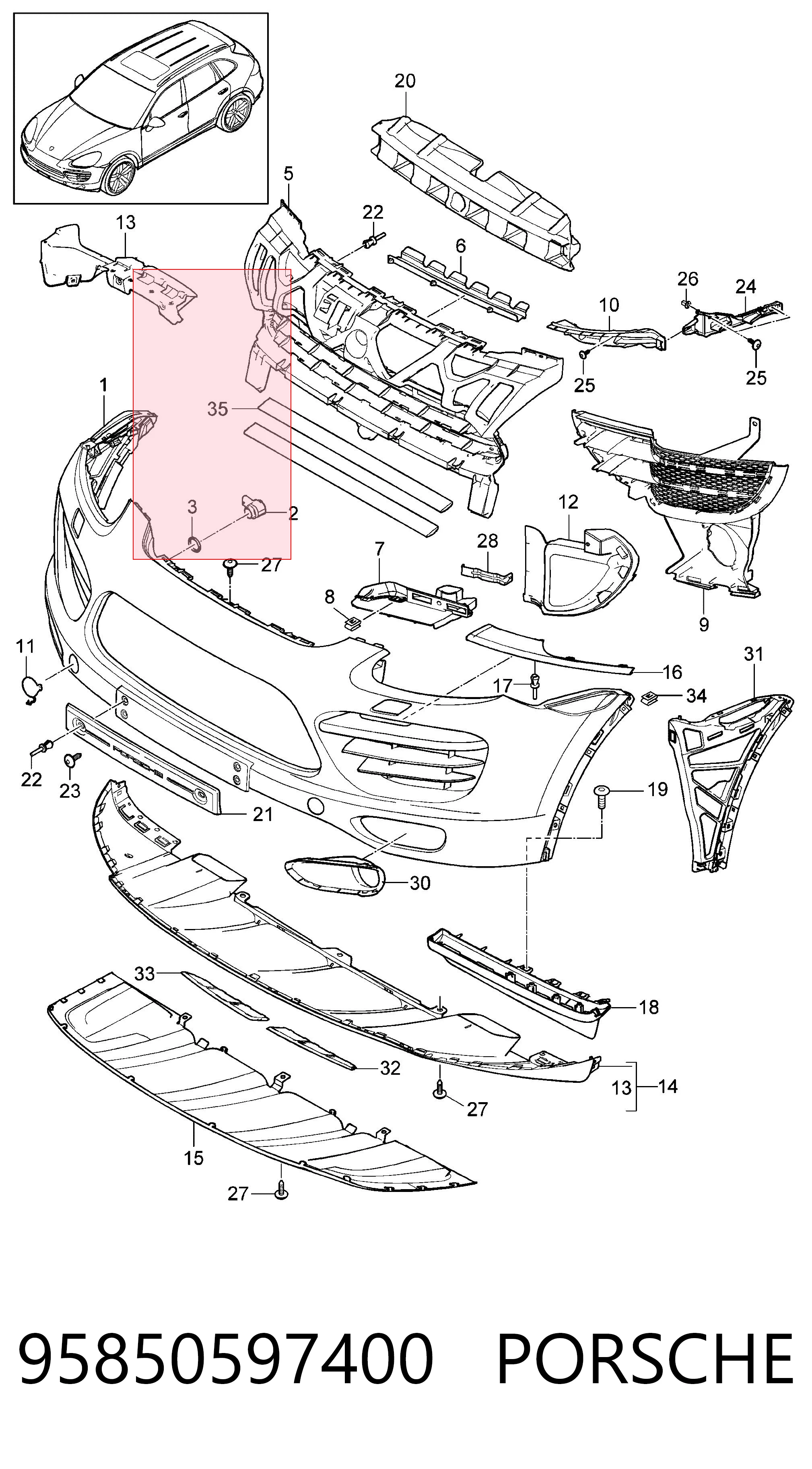 95850597400 Porsche 