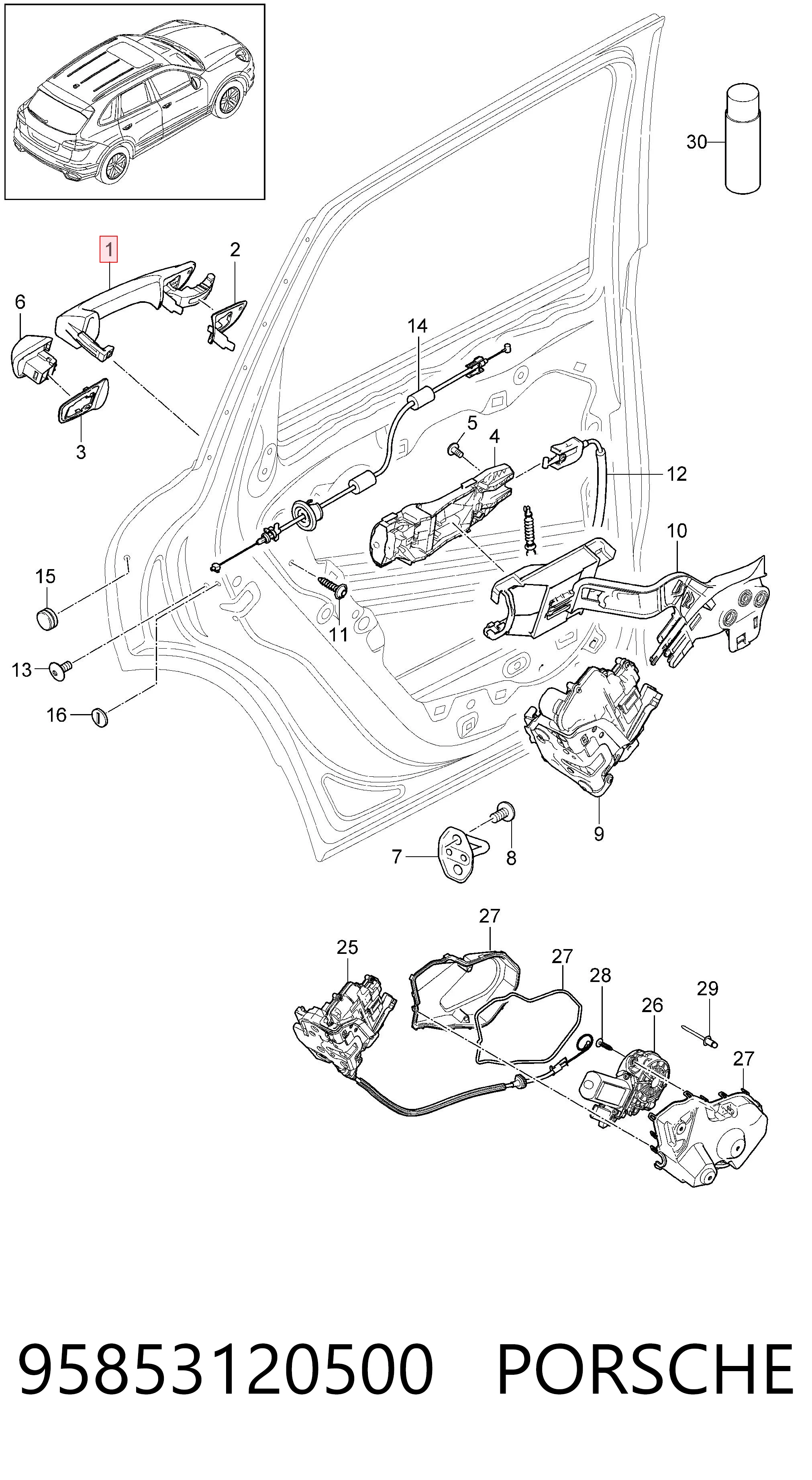95853120500 Porsche 