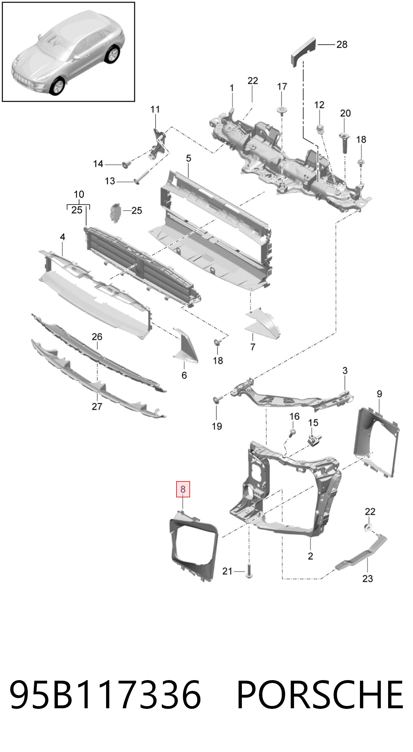 95B117336 Porsche 