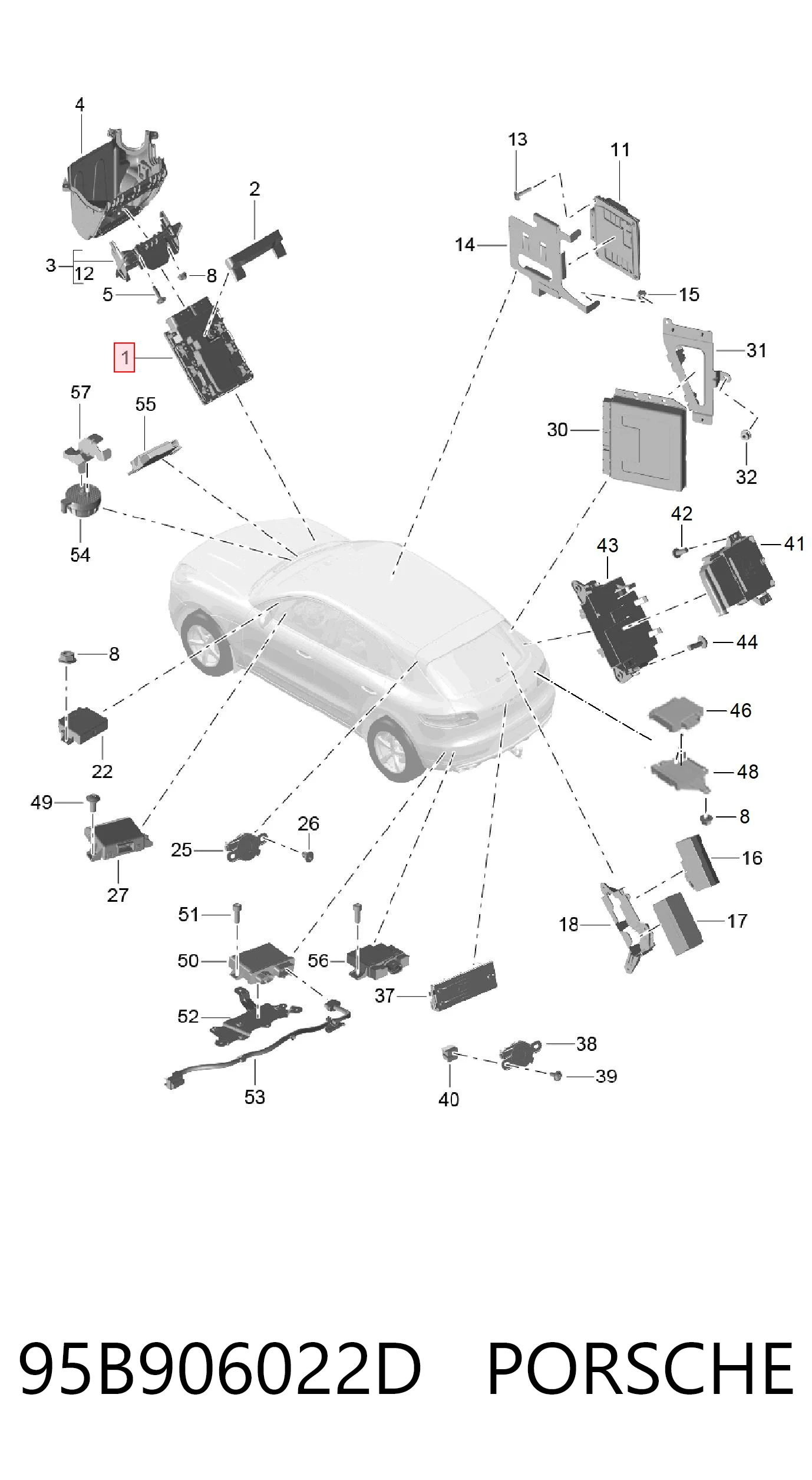 ЕБУ VAG 95B906022B ціна, від 241.53 USD