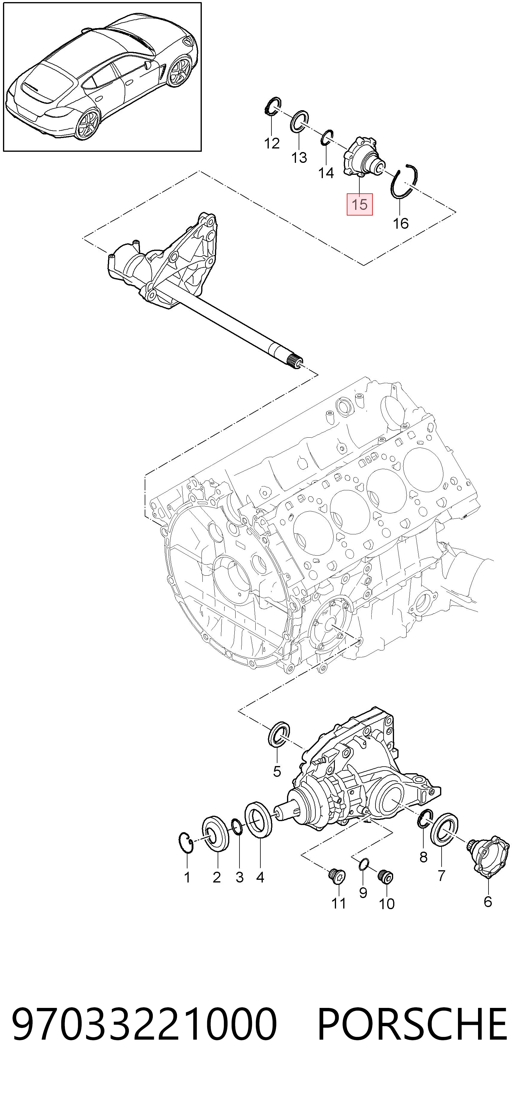 97033221000 Porsche 