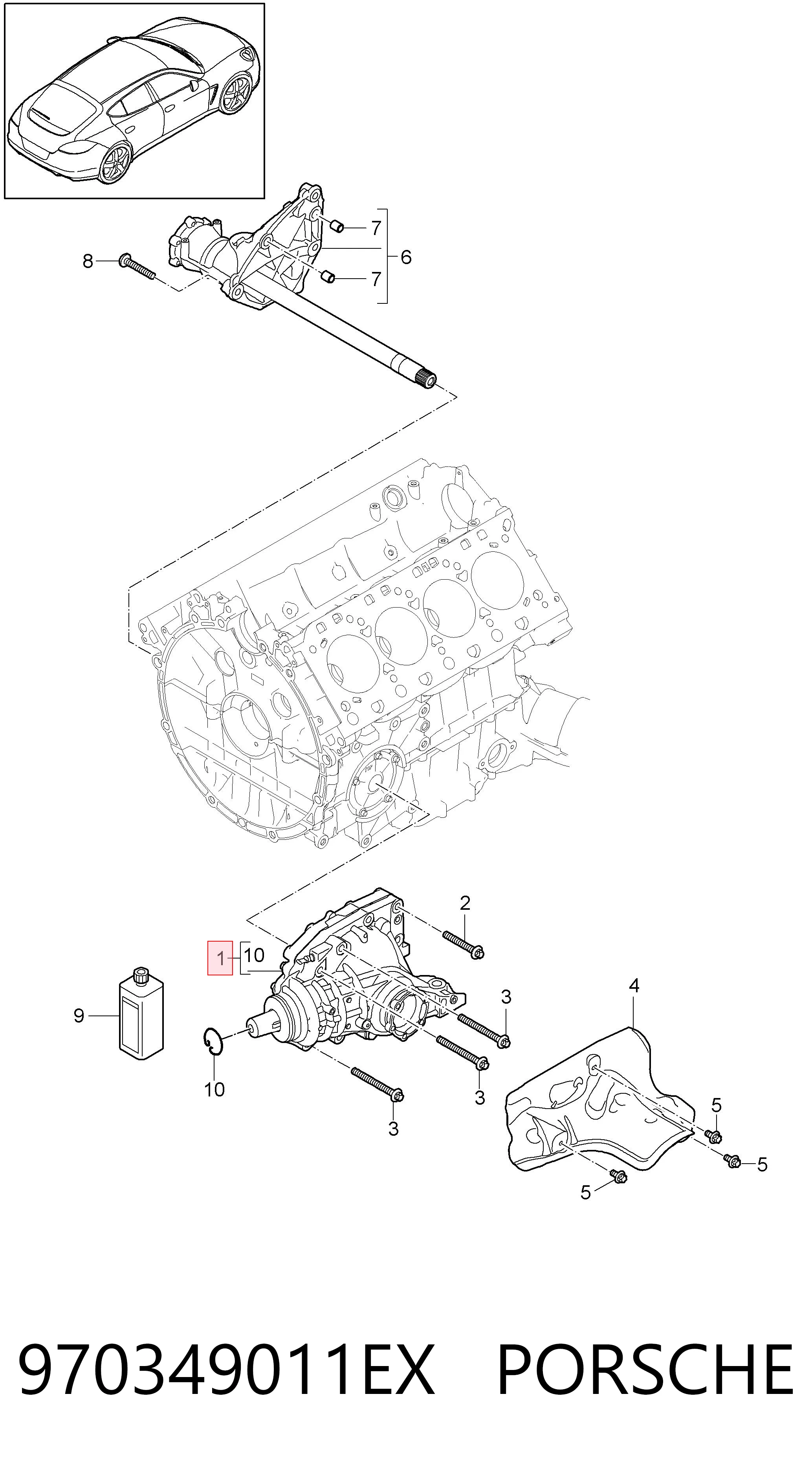 970349011EX Porsche 
