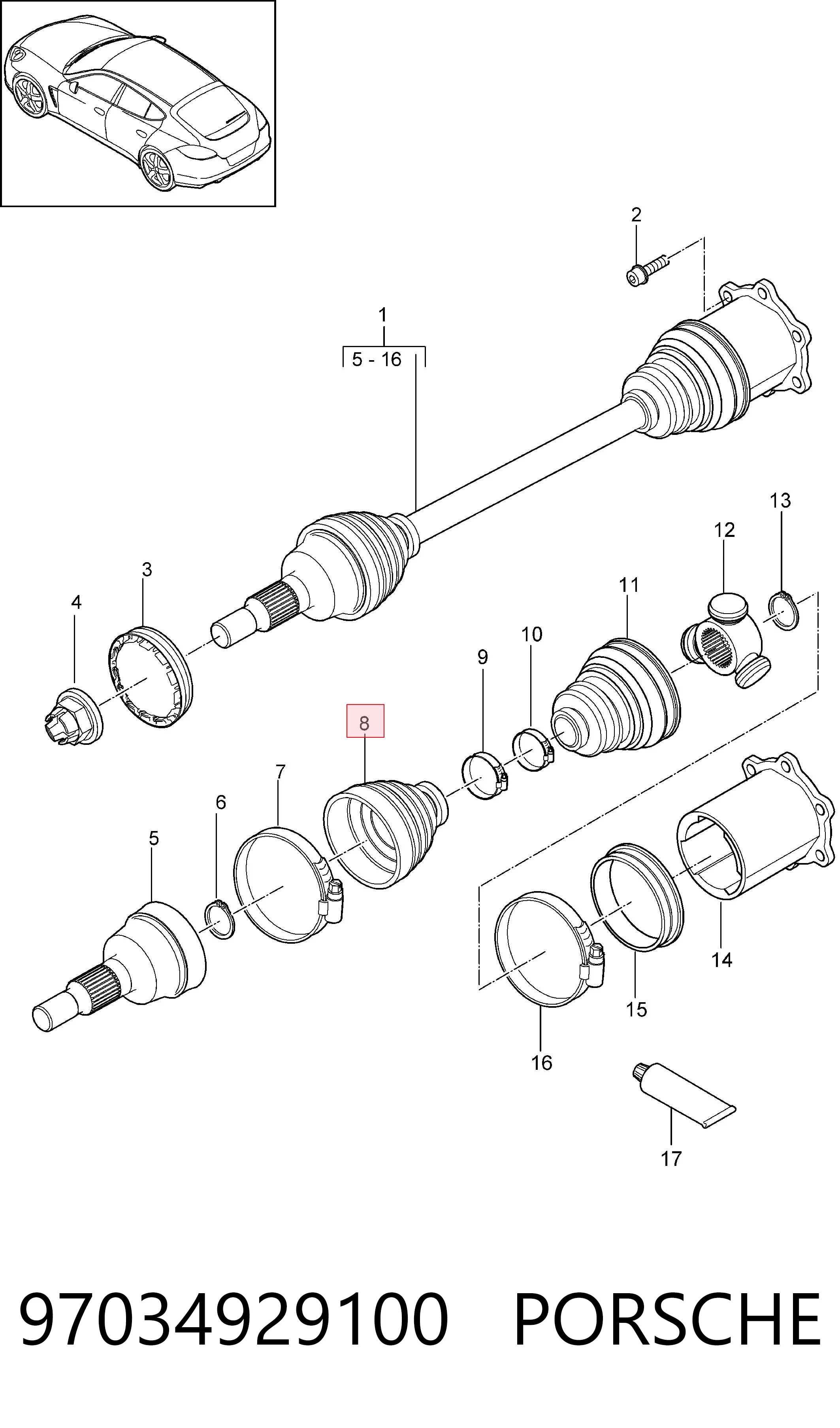 0036447 GKN-Spidan Пильник ШРУСа зовнішній, передній піввісі