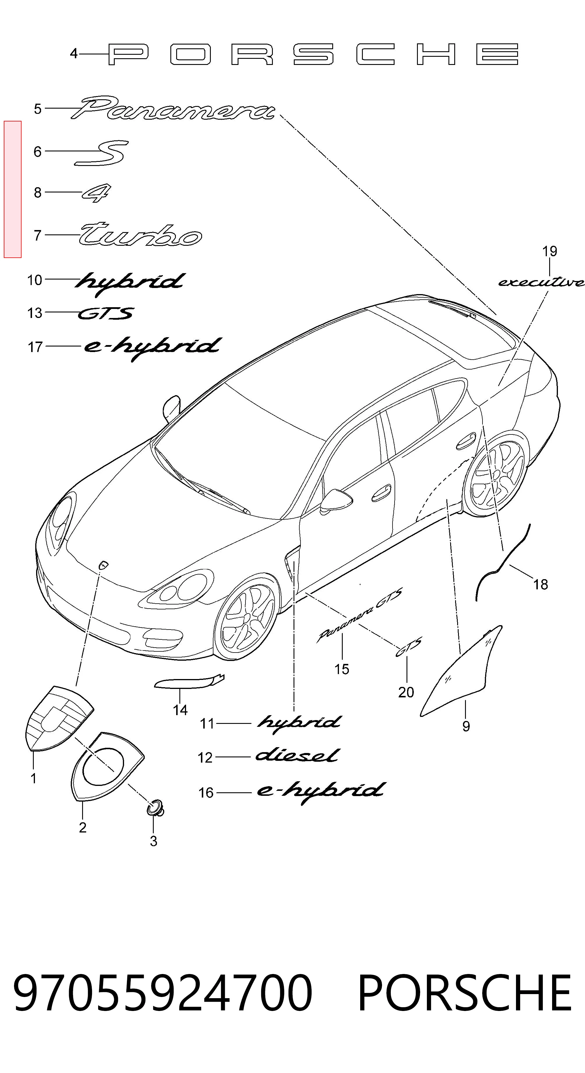 97055924700 Porsche