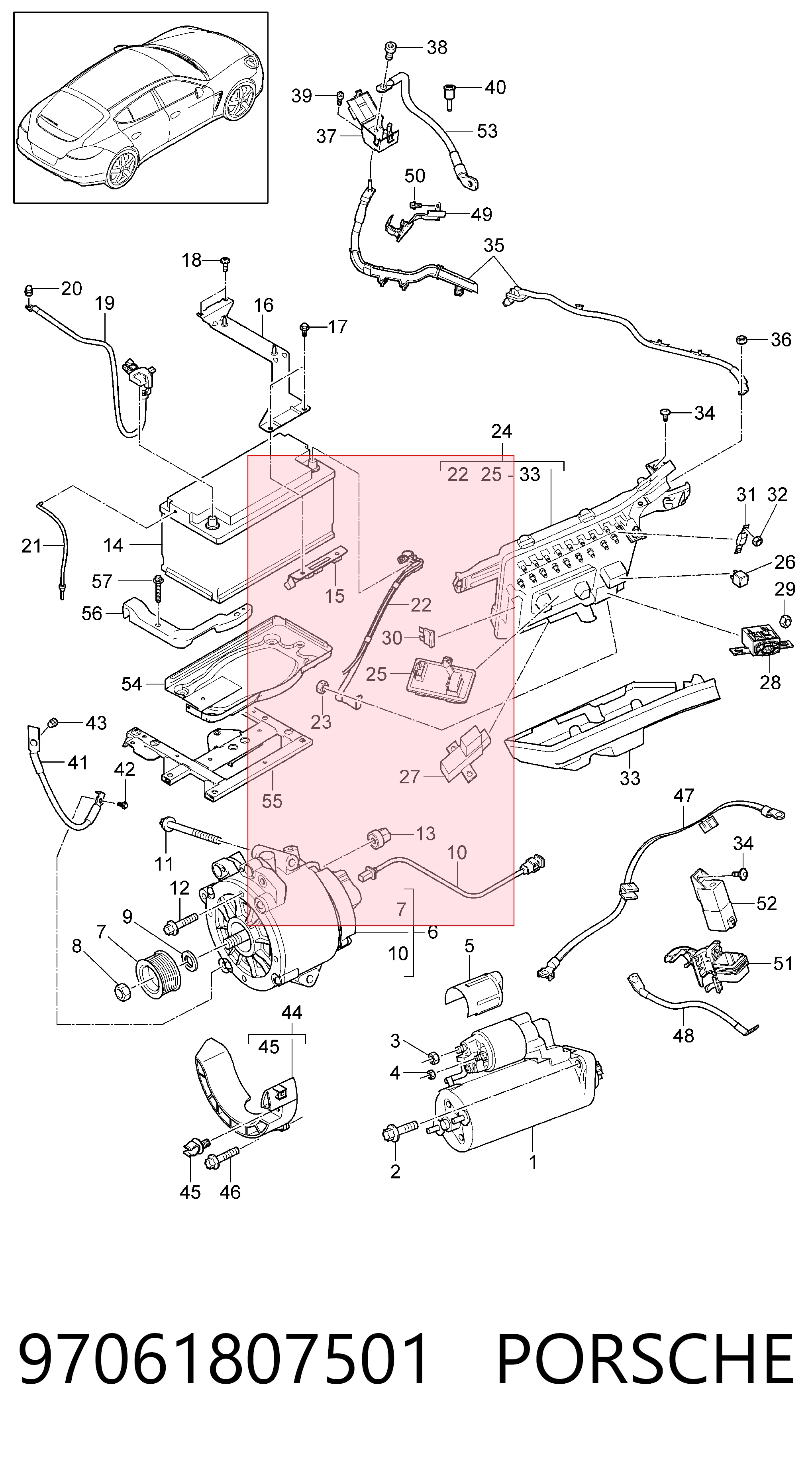 97061807501 Porsche 