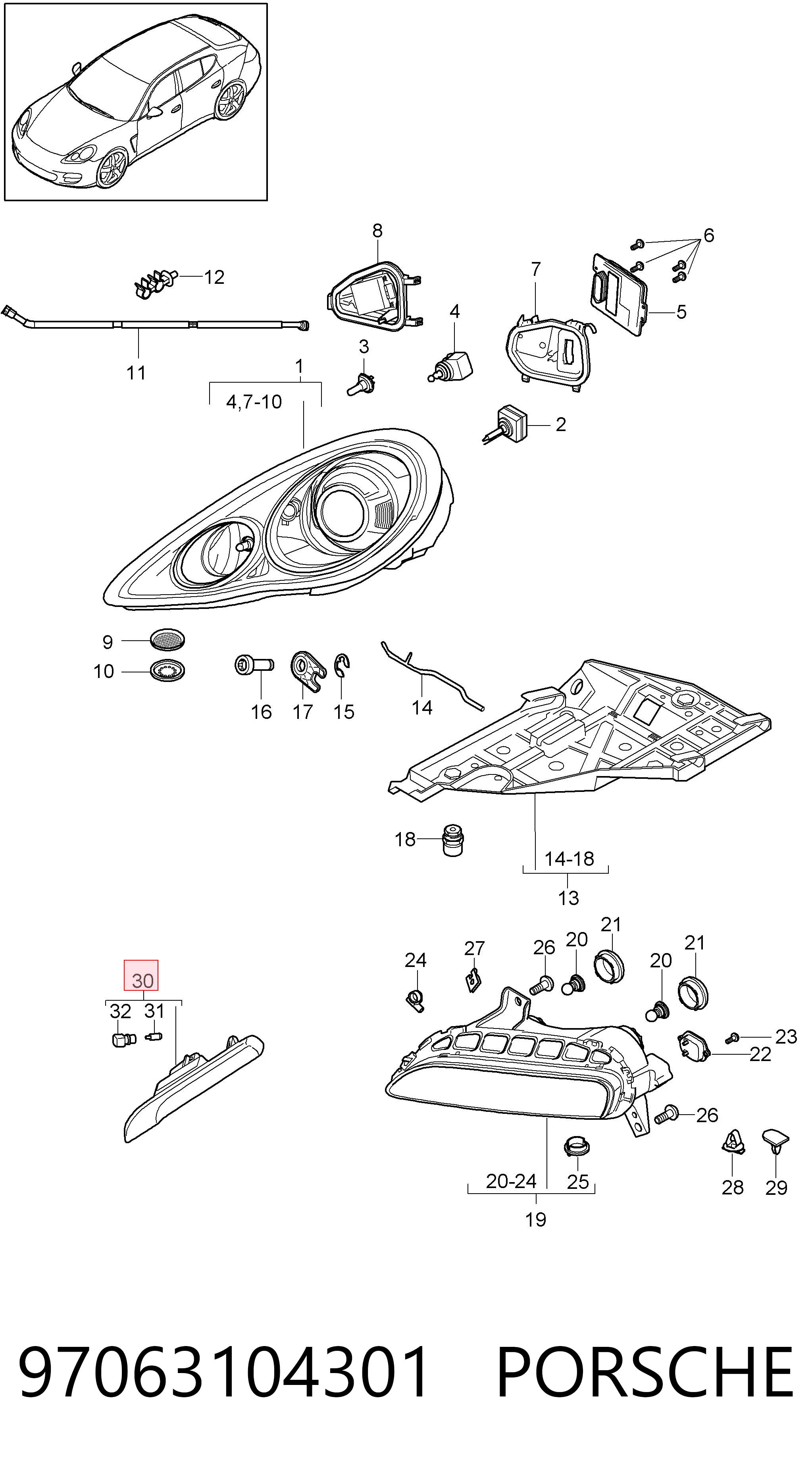97063104301 Porsche 