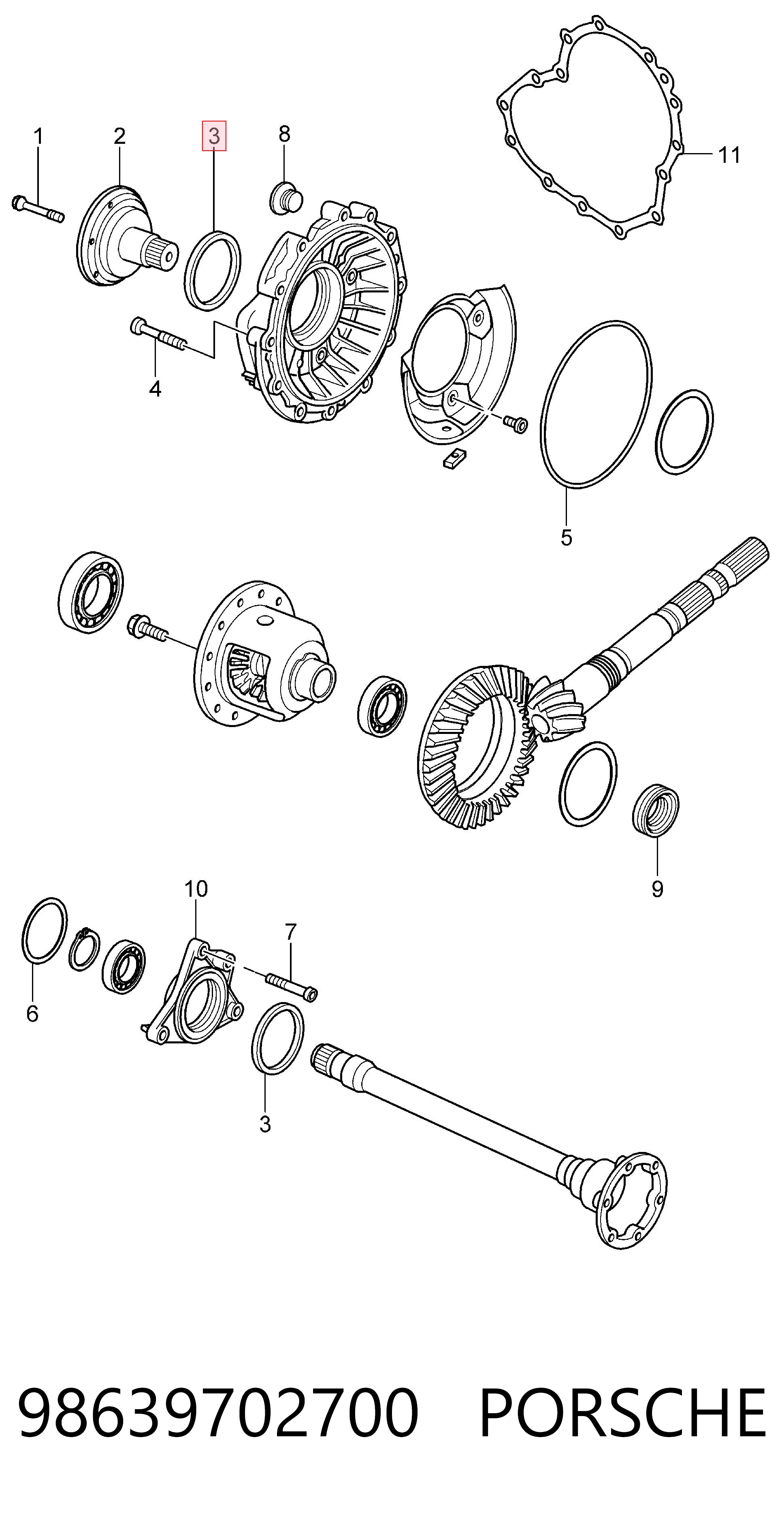 Сальник піввісі переднього моста, правою 734310342 ZF Parts