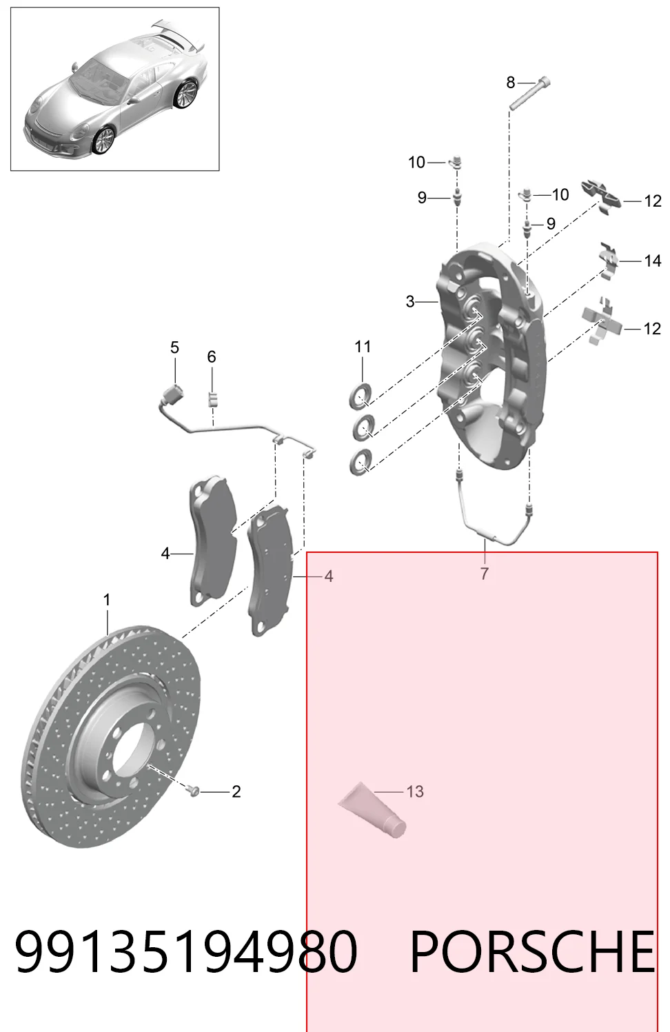  Porsche 99135194980 ціна, від 1037.28 USD