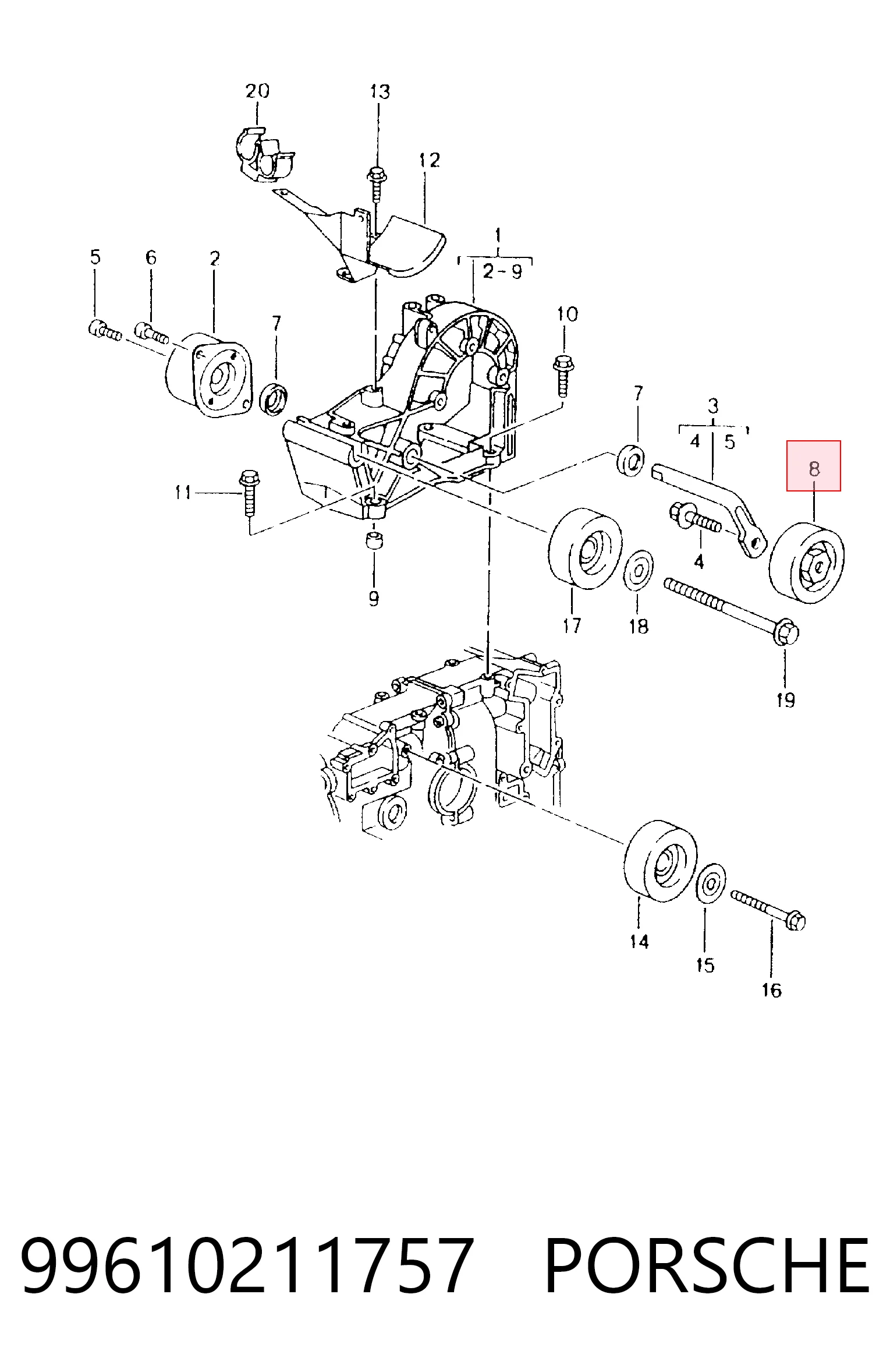  Porsche 99610211757 ціна, від 73.43 USD