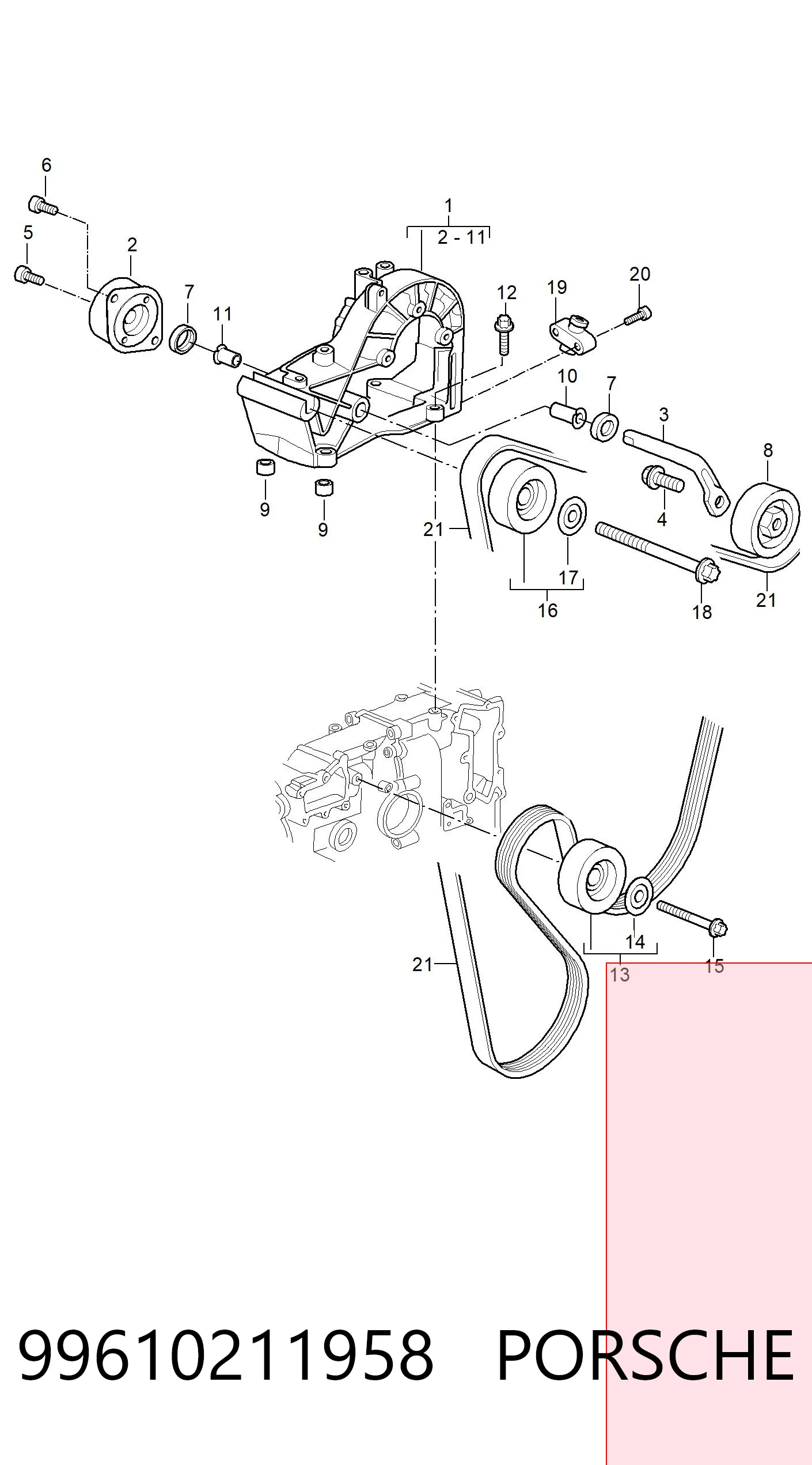 99610211958 Porsche 