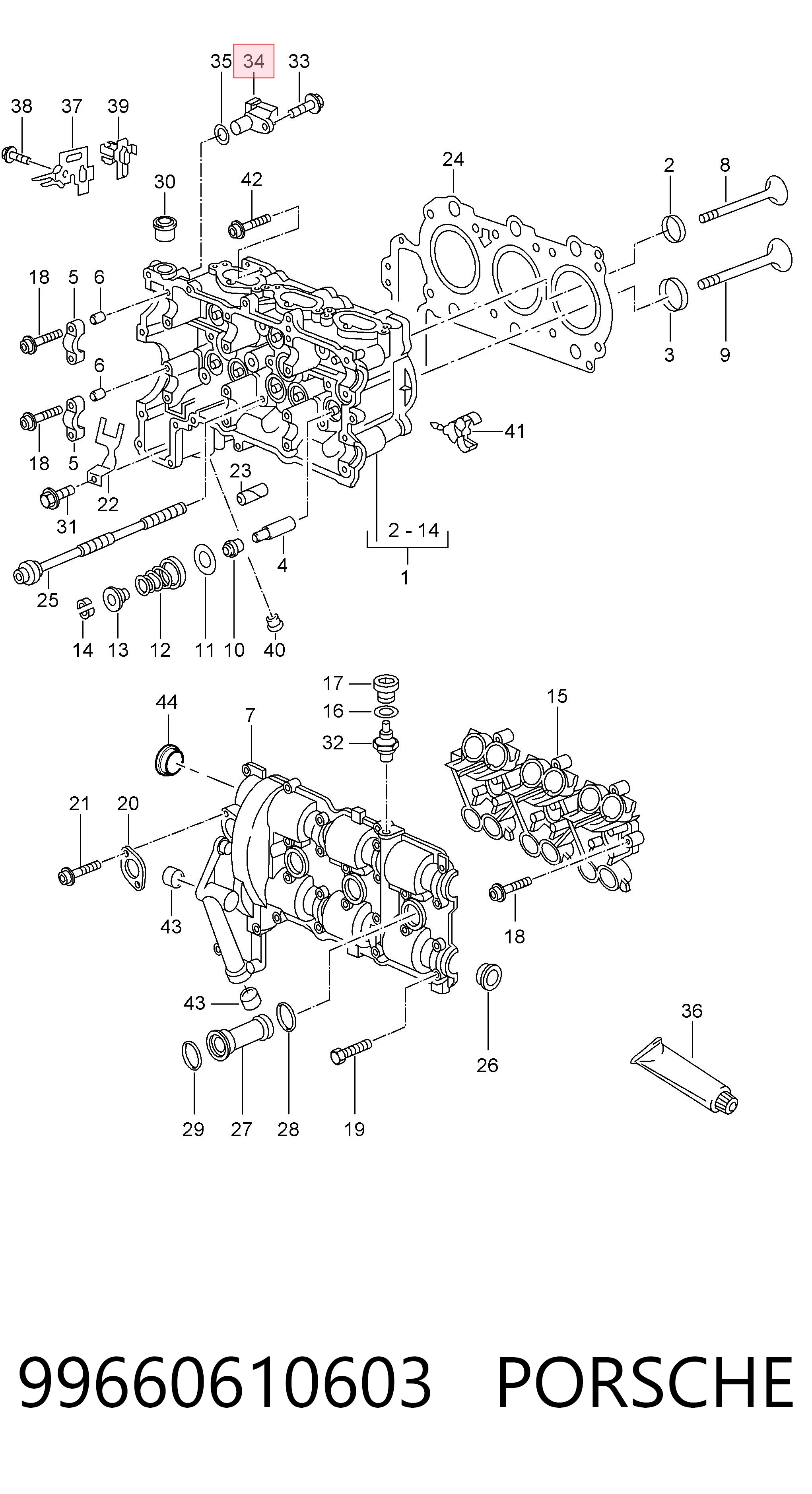 99660610603 Porsche Датчик розподільного вала