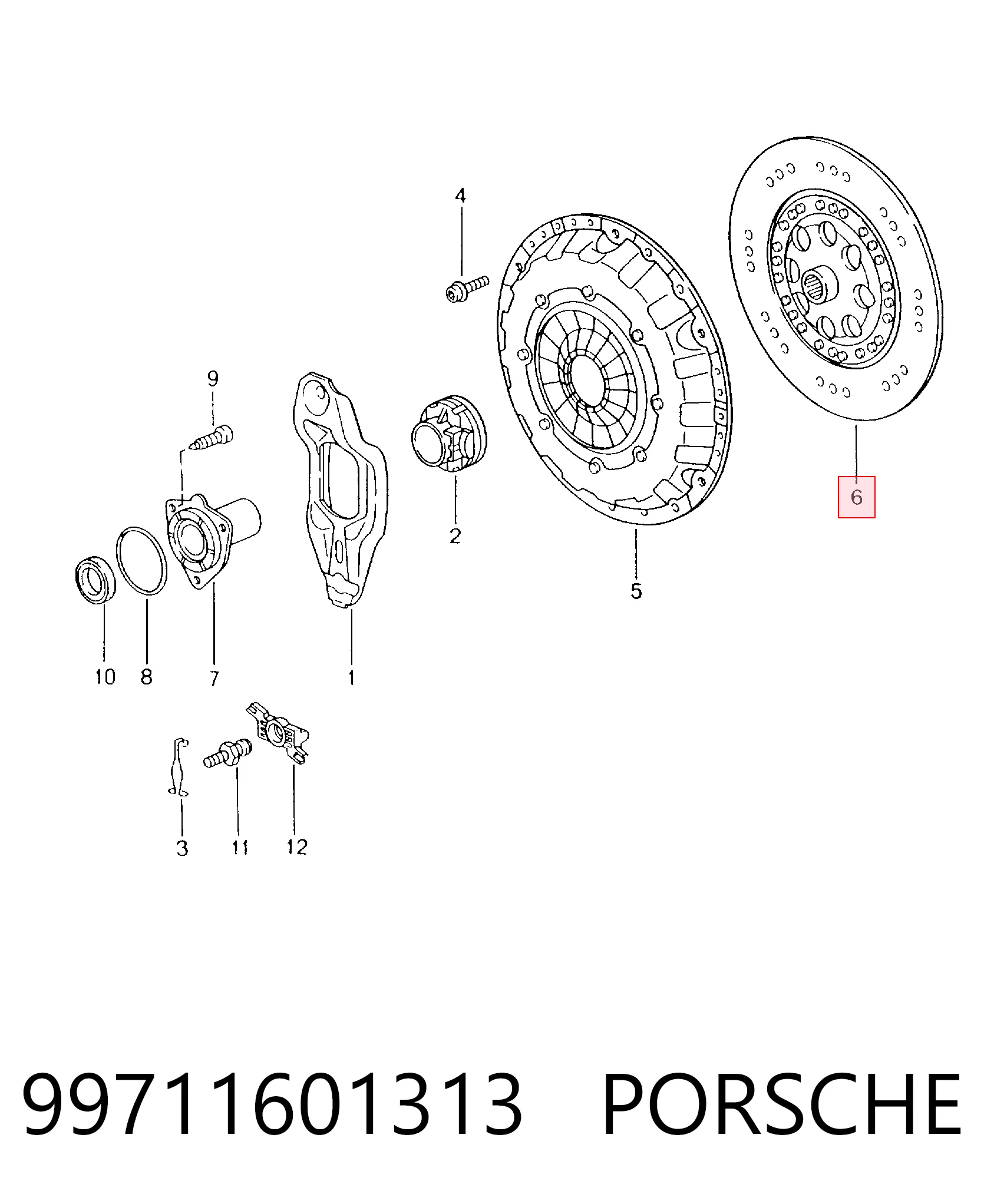 Зчеплення Porsche 911 Targa кабріолет (997) (2006 - 2012) ціна, від 146.92 USD