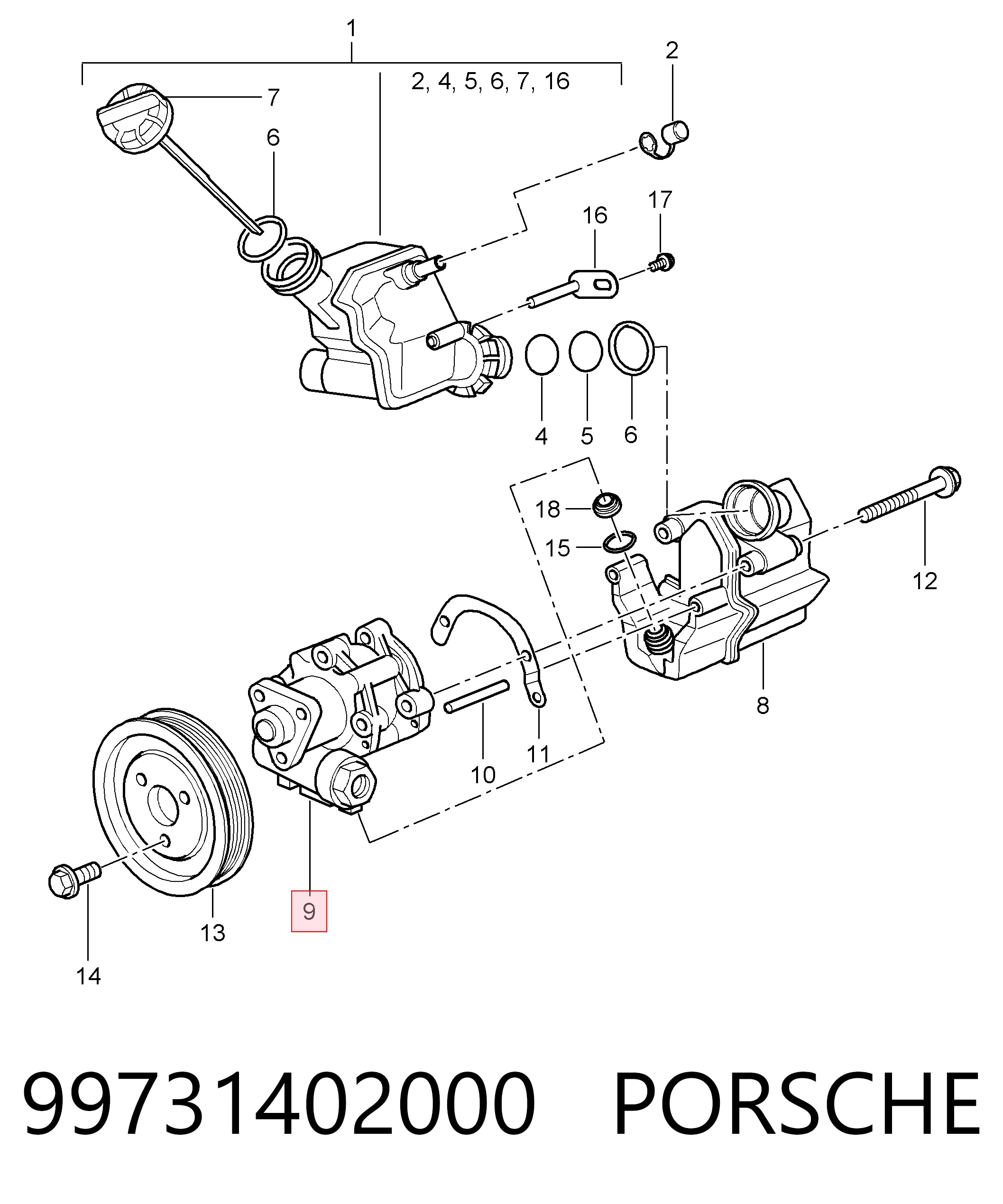 Купити 6991N AAE Насос гідравліки