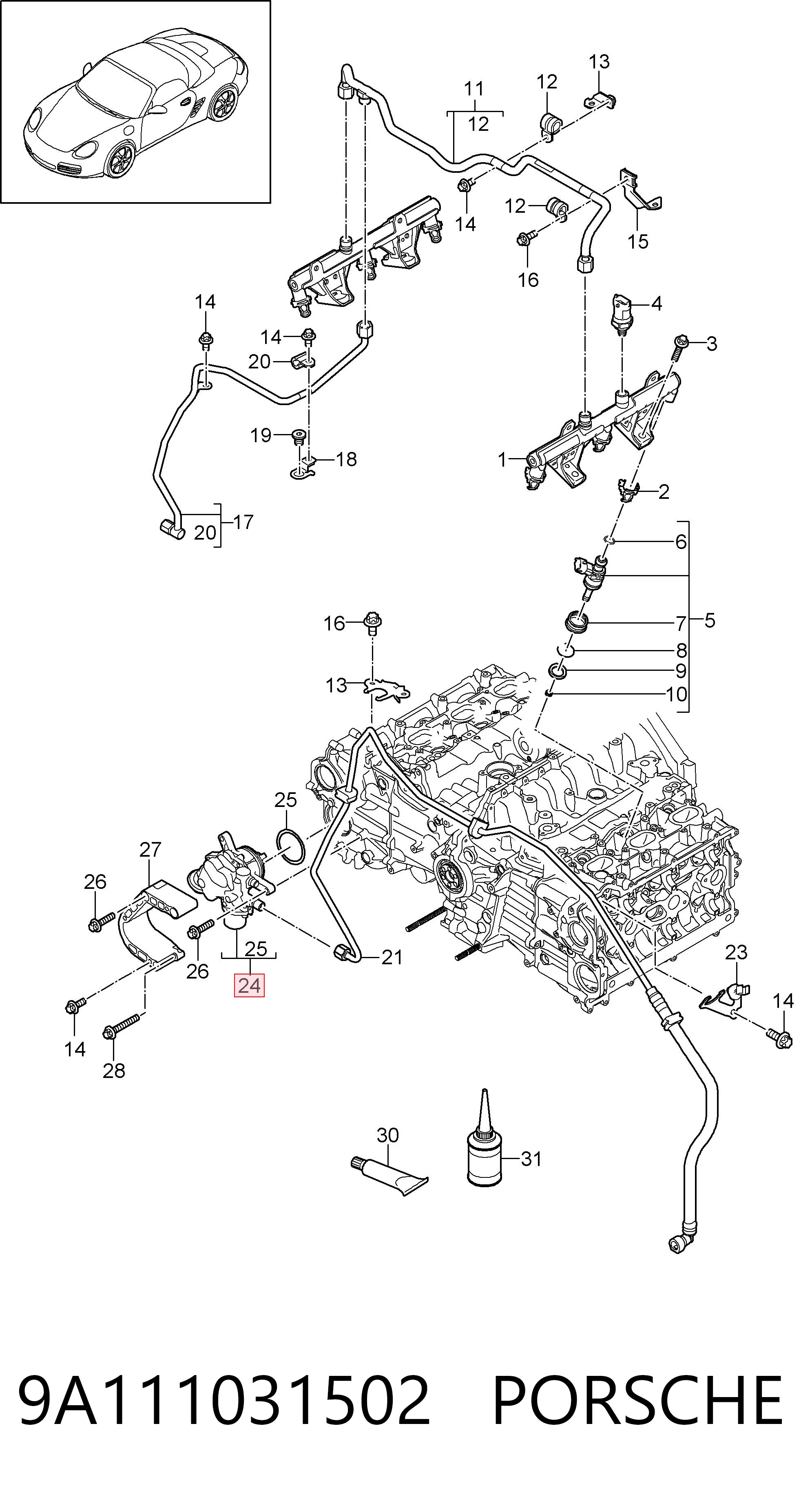9A111031502 Porsche 